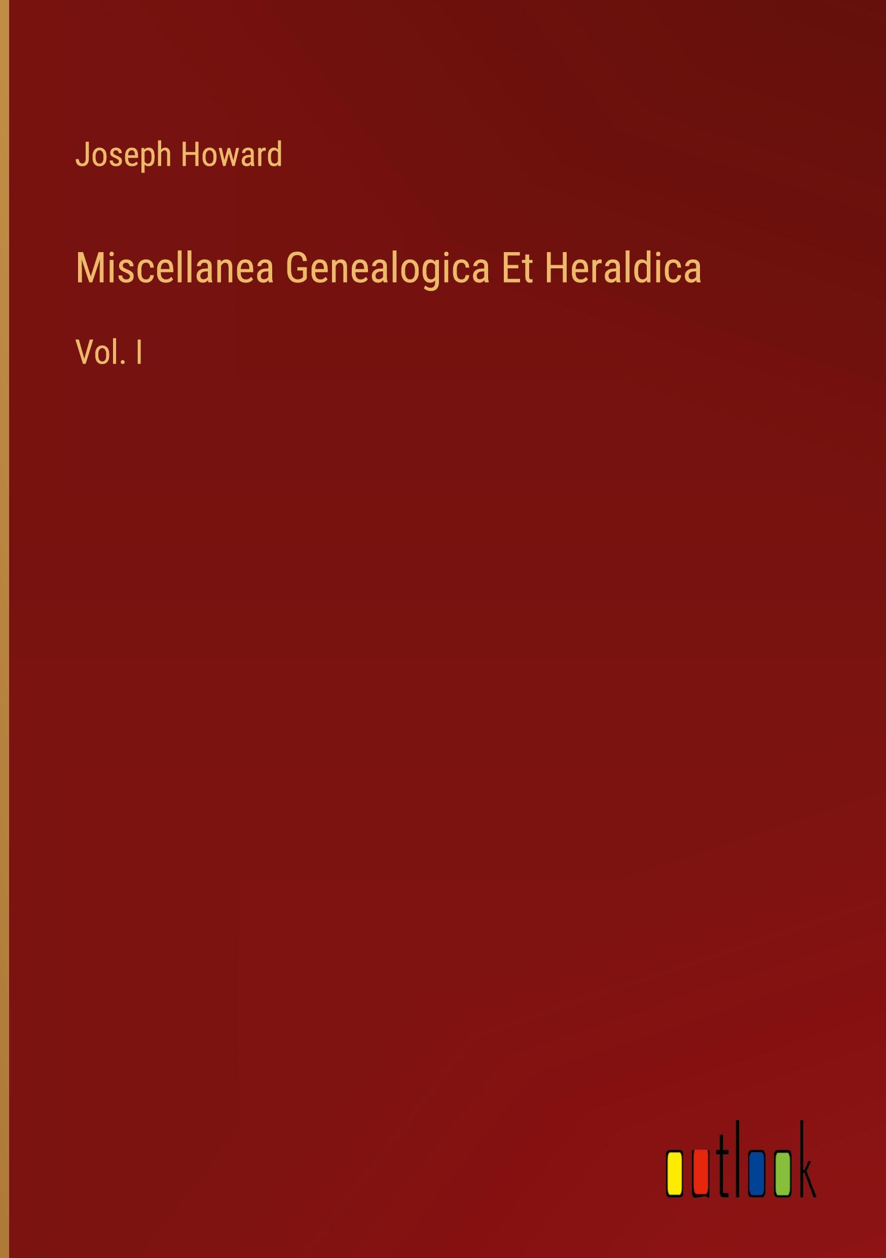 Vorderes Coverbild Miscellanea Genealogica Et Heraldica