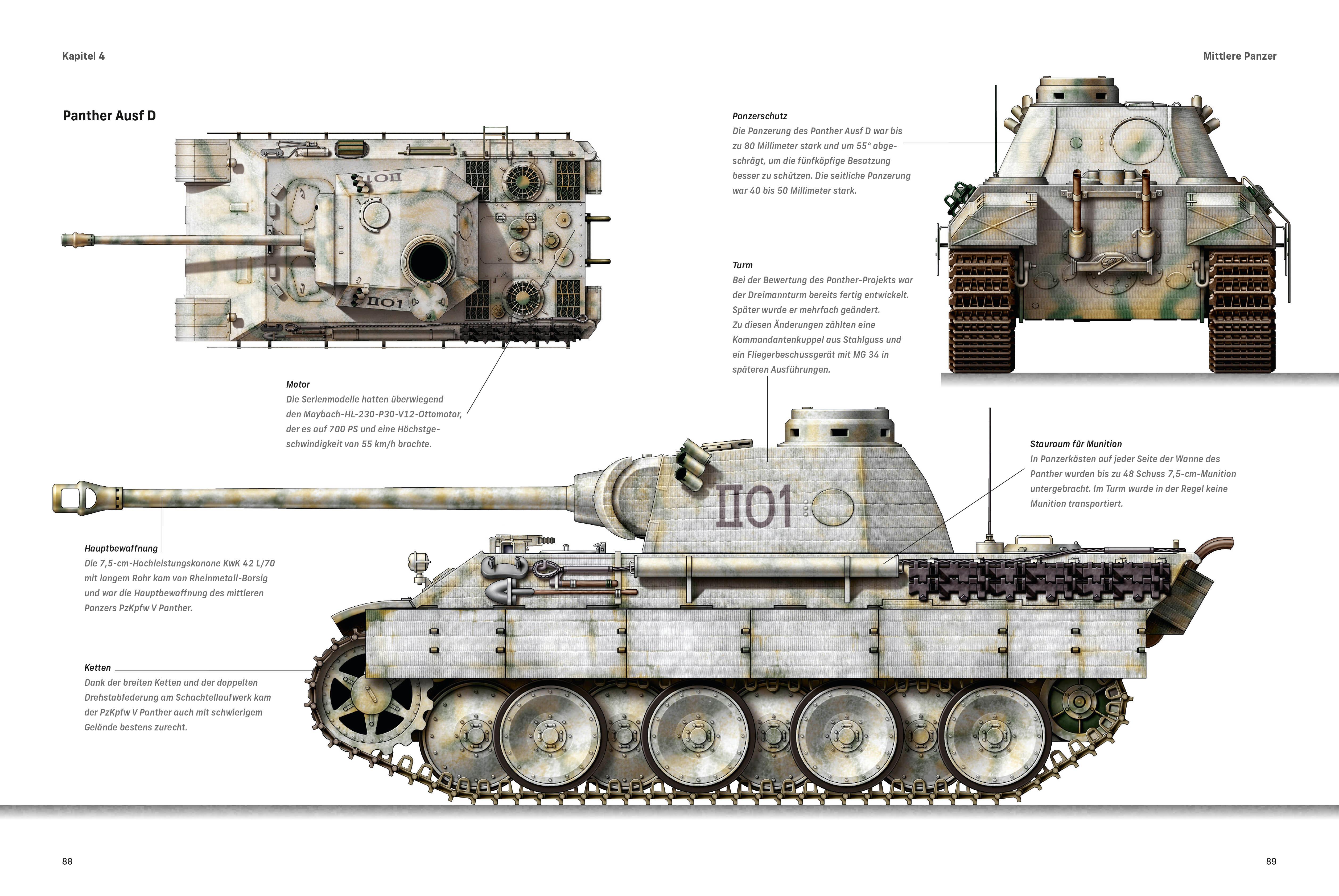 Beispielinhalt (Bild) Deutsche Panzer im Zweiten Weltkrieg