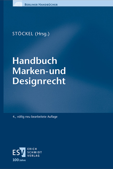 Vorderes Coverbild Handbuch Marken- und Designrecht