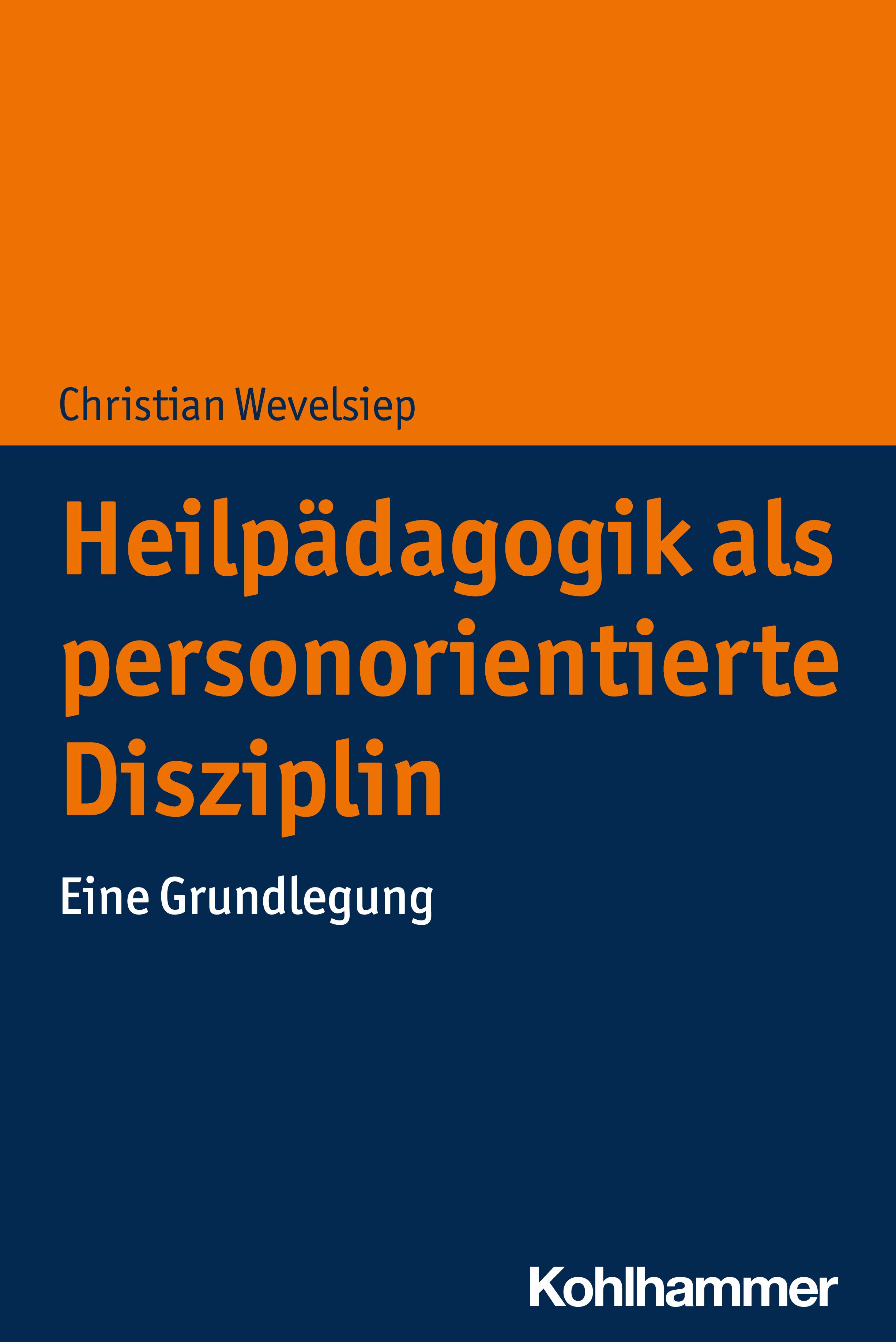 Vorderes Coverbild Heilpädagogik als personorientierte Disziplin