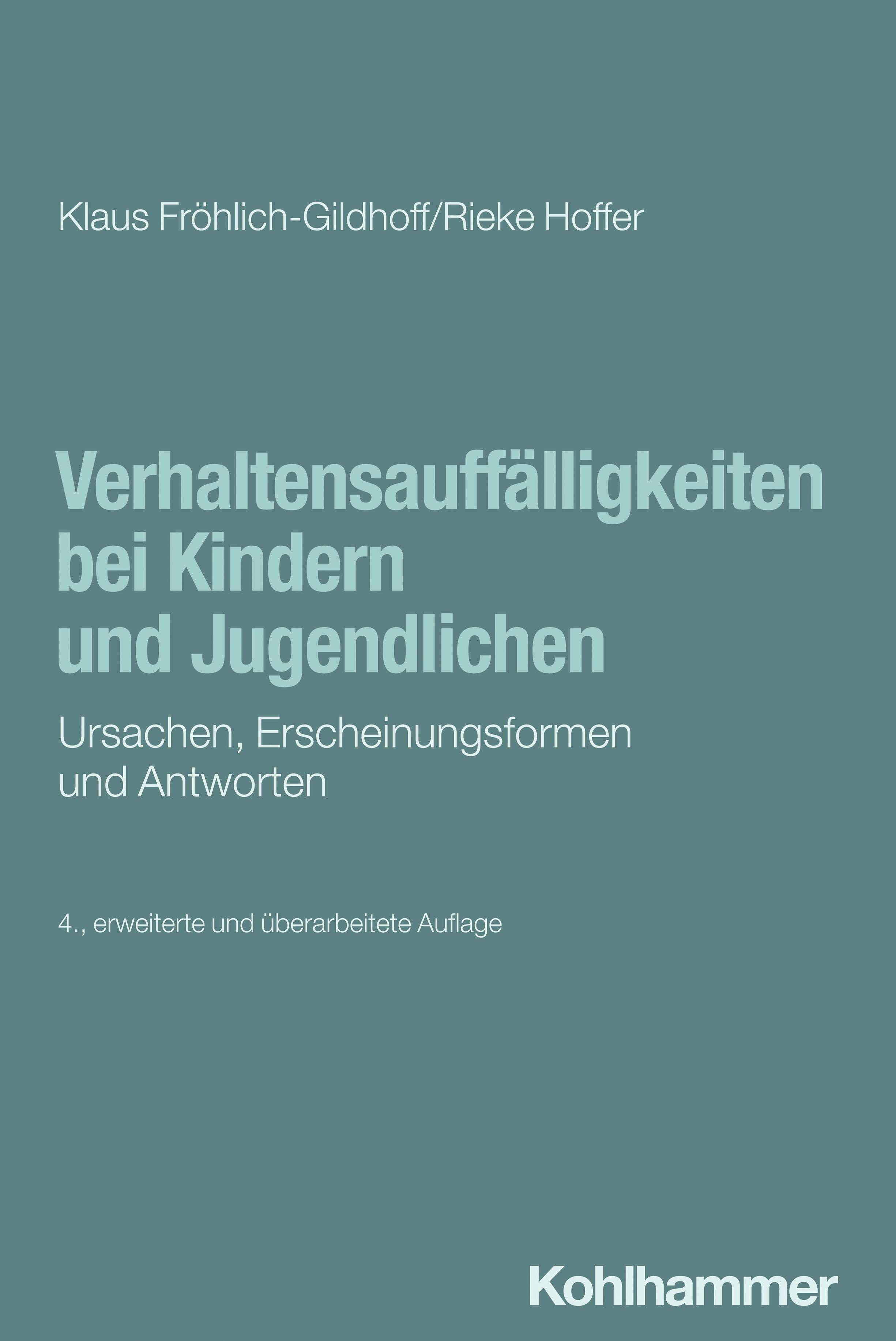 Vorderes Coverbild Verhaltensauffälligkeiten bei Kindern und Jugendlichen