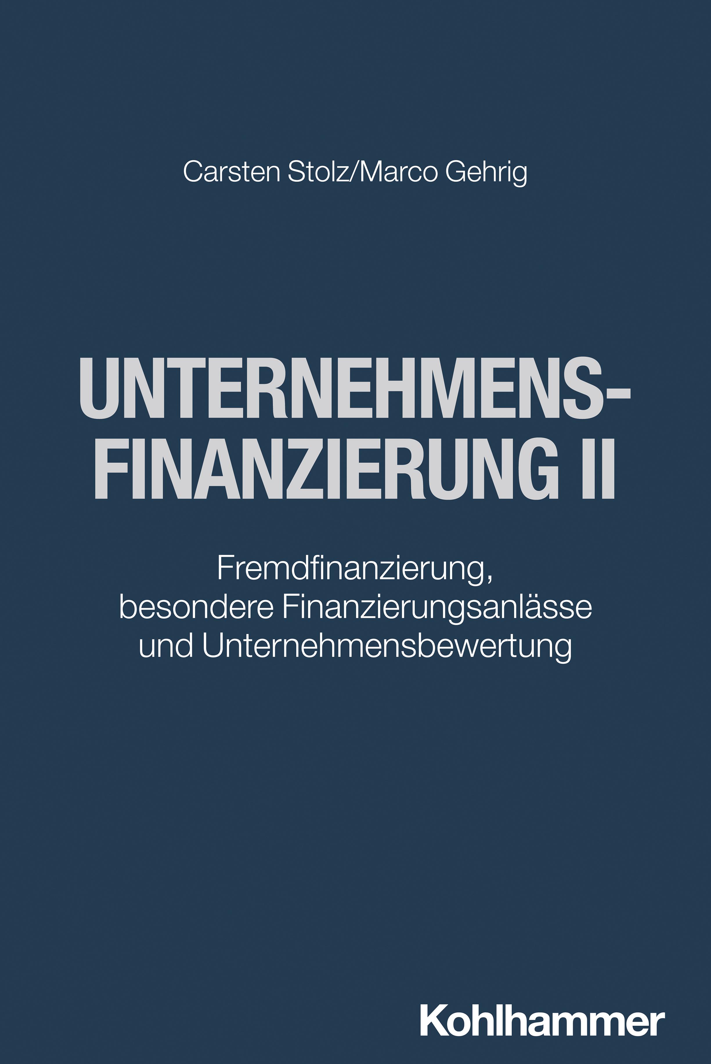 Vorderes Coverbild Unternehmensfinanzierung II
