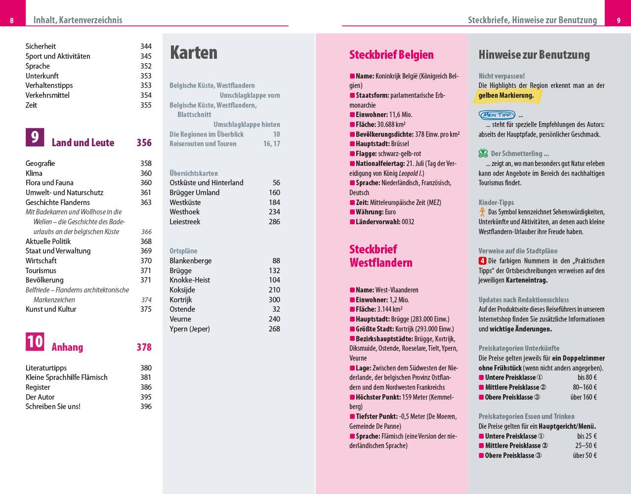 Beispielinhalt (Bild) Reise Know-How Reiseführer Belgische Küste - Westflandern mit Brügge