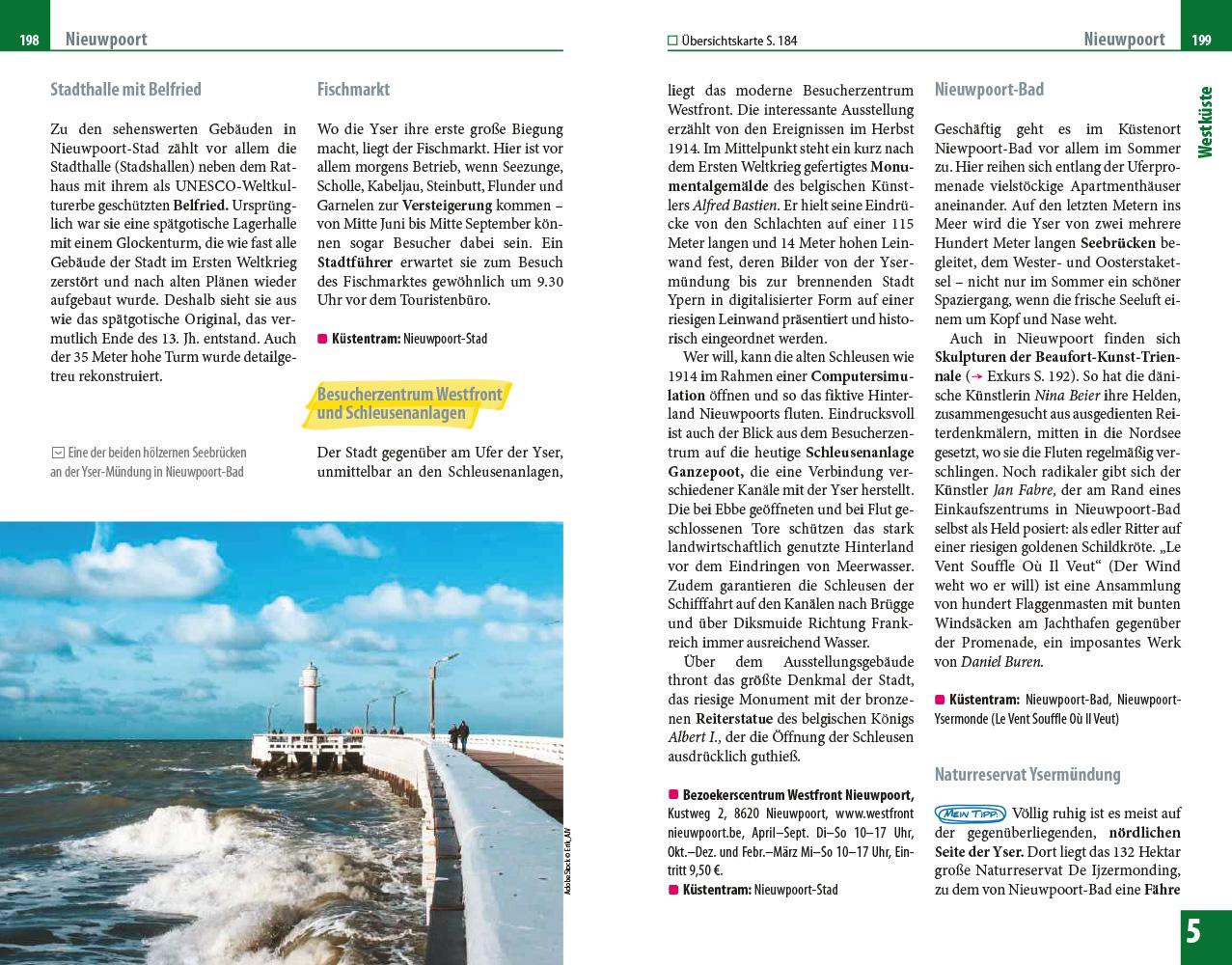Beispielinhalt (Bild) Reise Know-How Reiseführer Belgische Küste - Westflandern mit Brügge