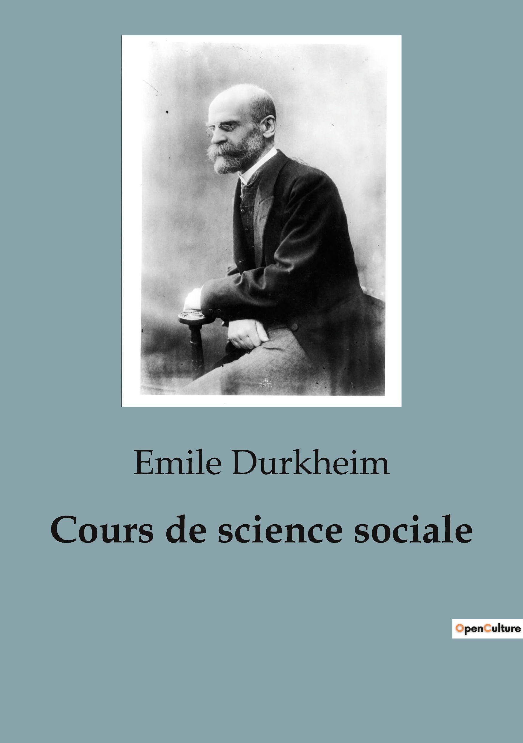 Vorderes Coverbild Cours de science sociale