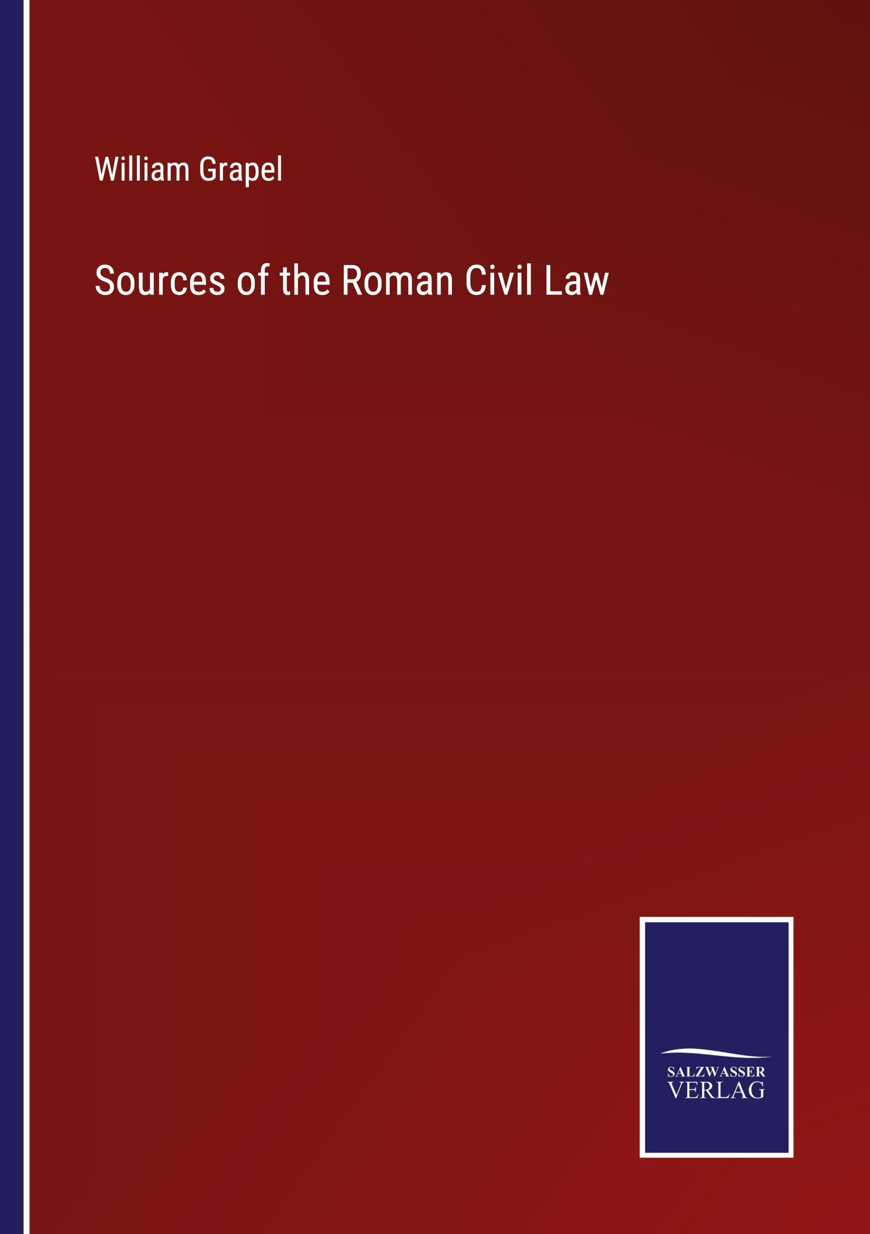 Vorderes Coverbild Sources of the Roman Civil Law