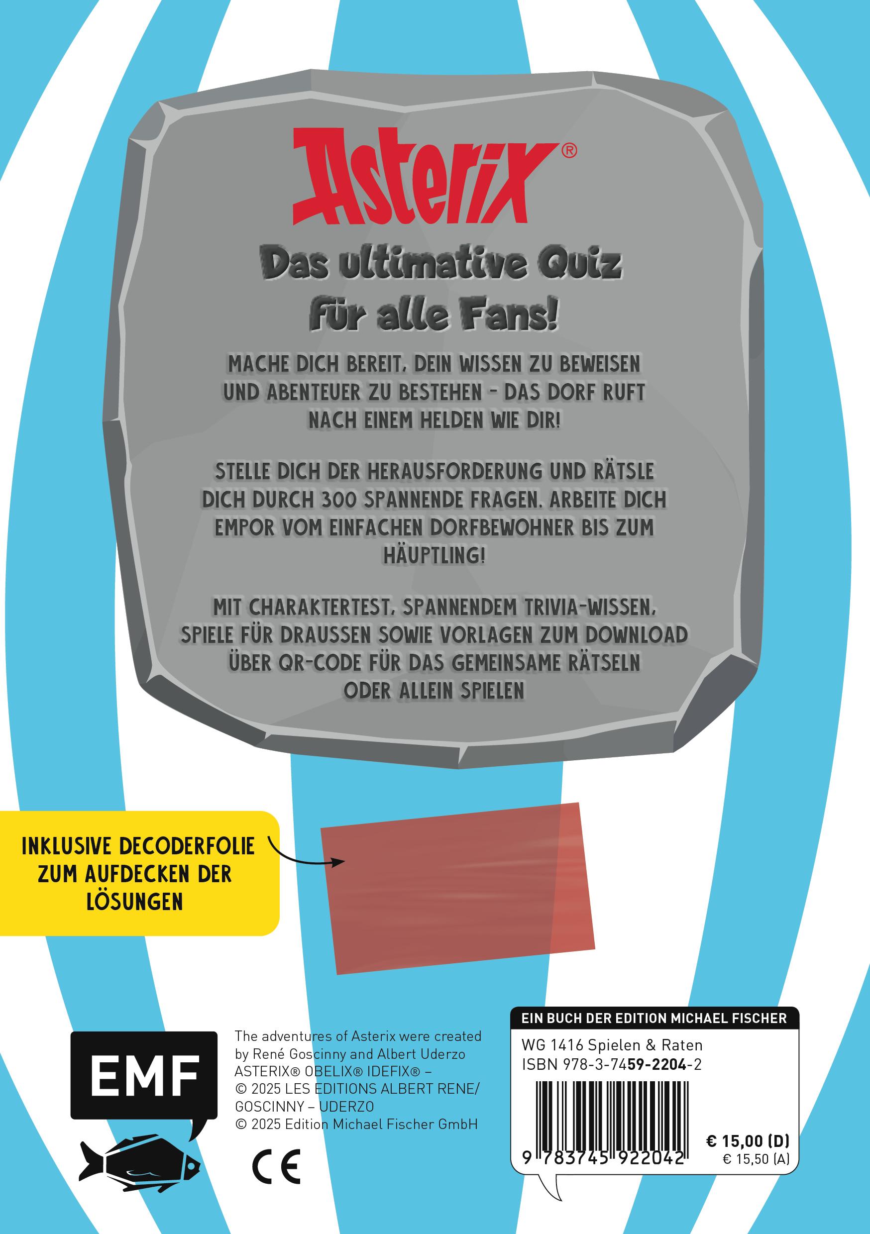 Rückseitencover ASTERIX - Das offizielle Quiz