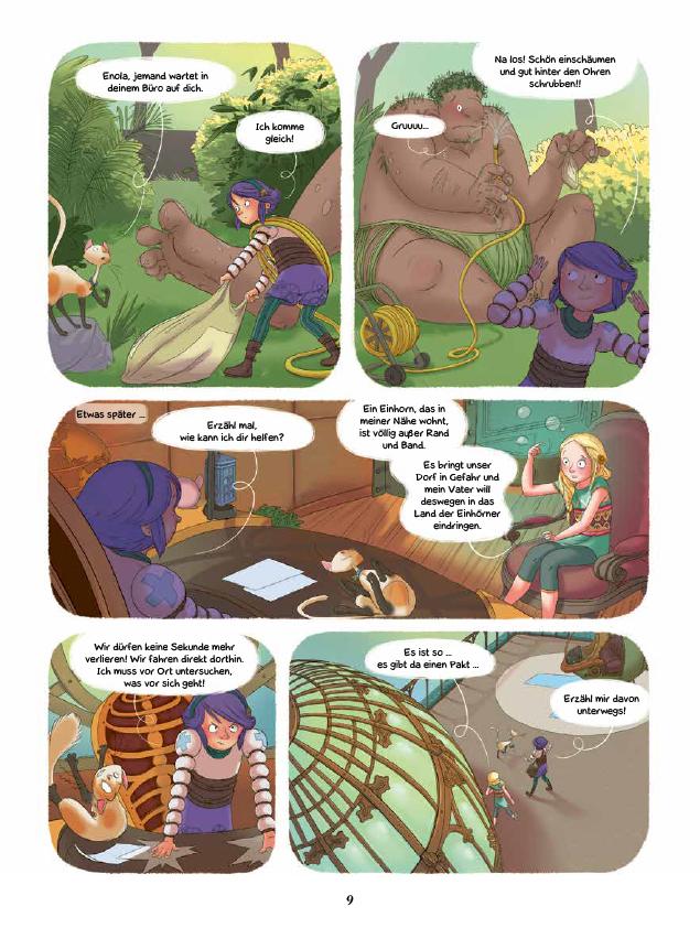 Beispielinhalt (Bild) Enola & die fantastischen Tiere
