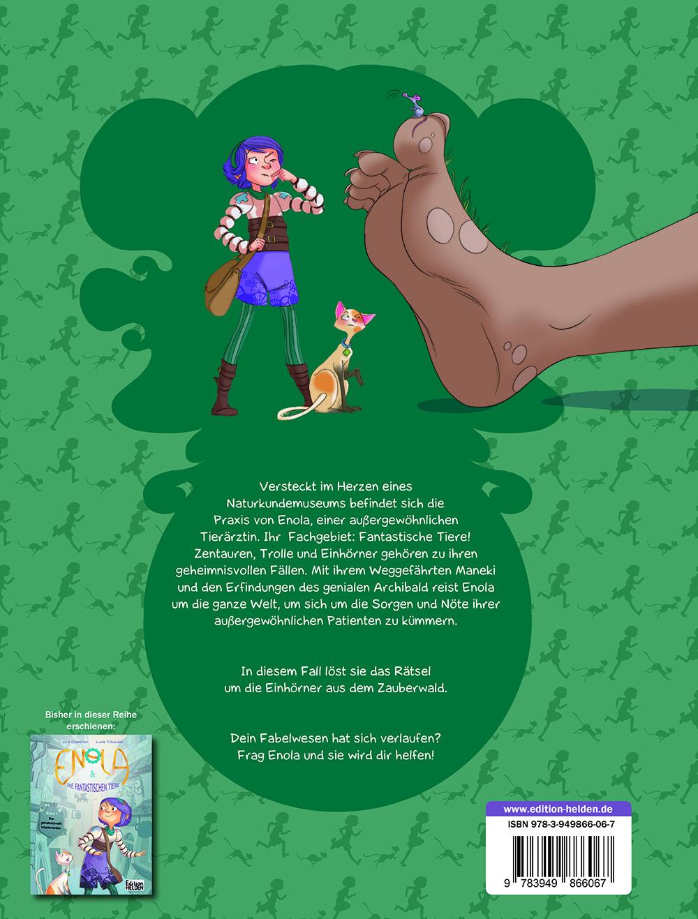 Rückseitencover Enola & die fantastischen Tiere