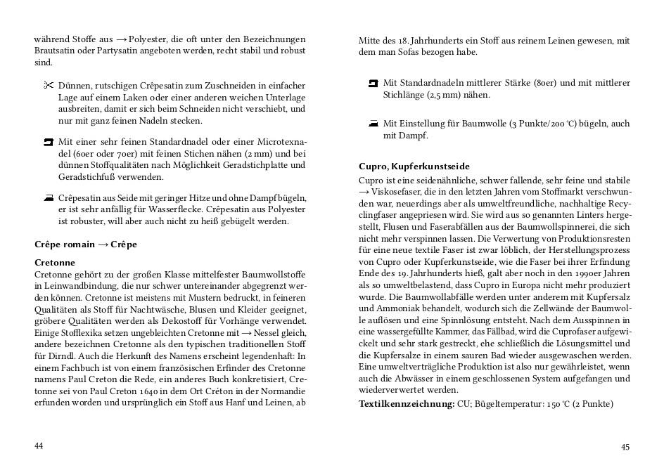 Beispielinhalt (Bild) Stoff und Faden
