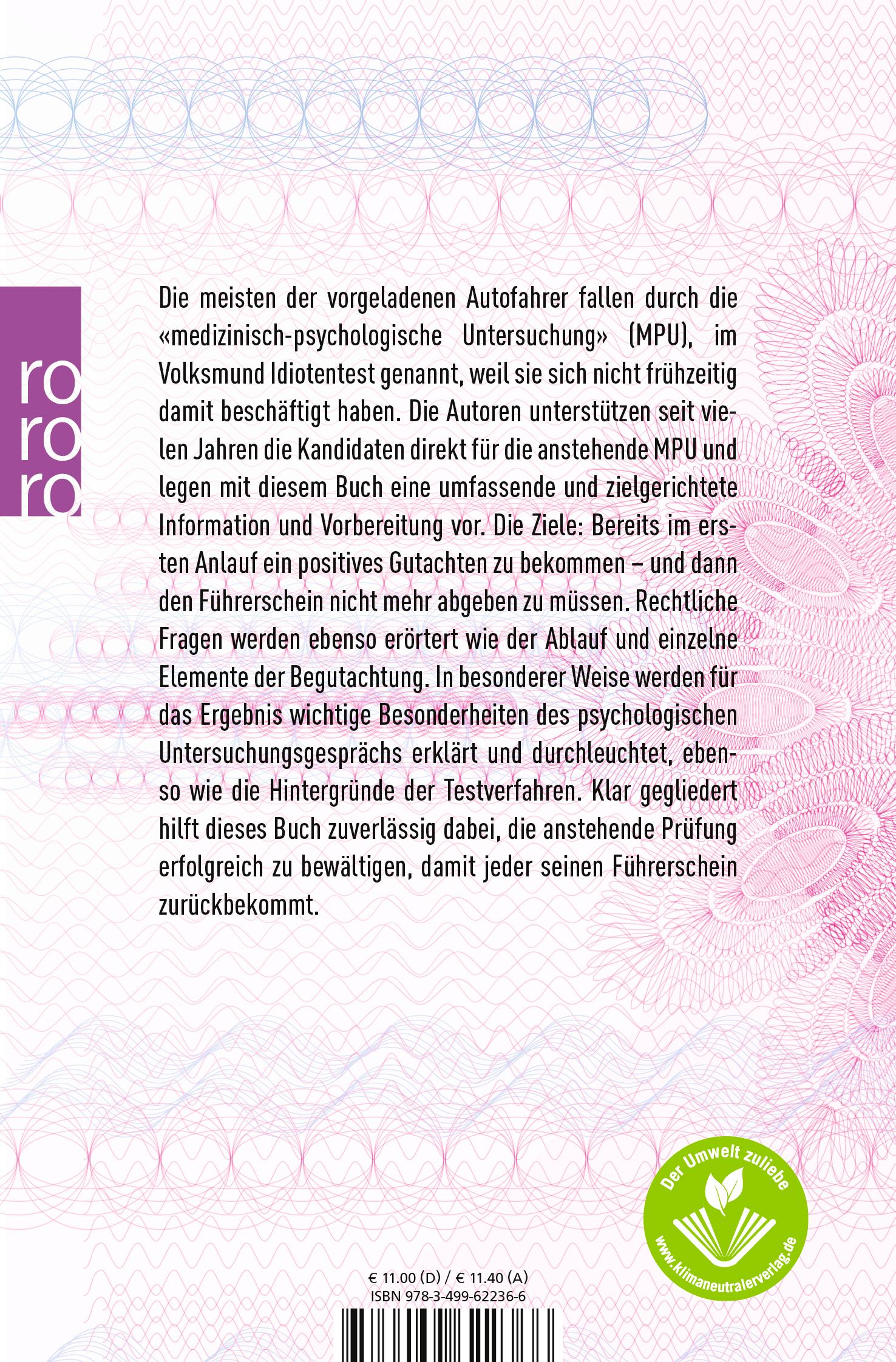 Rückseitencover Ich will meinen Führerschein zurück