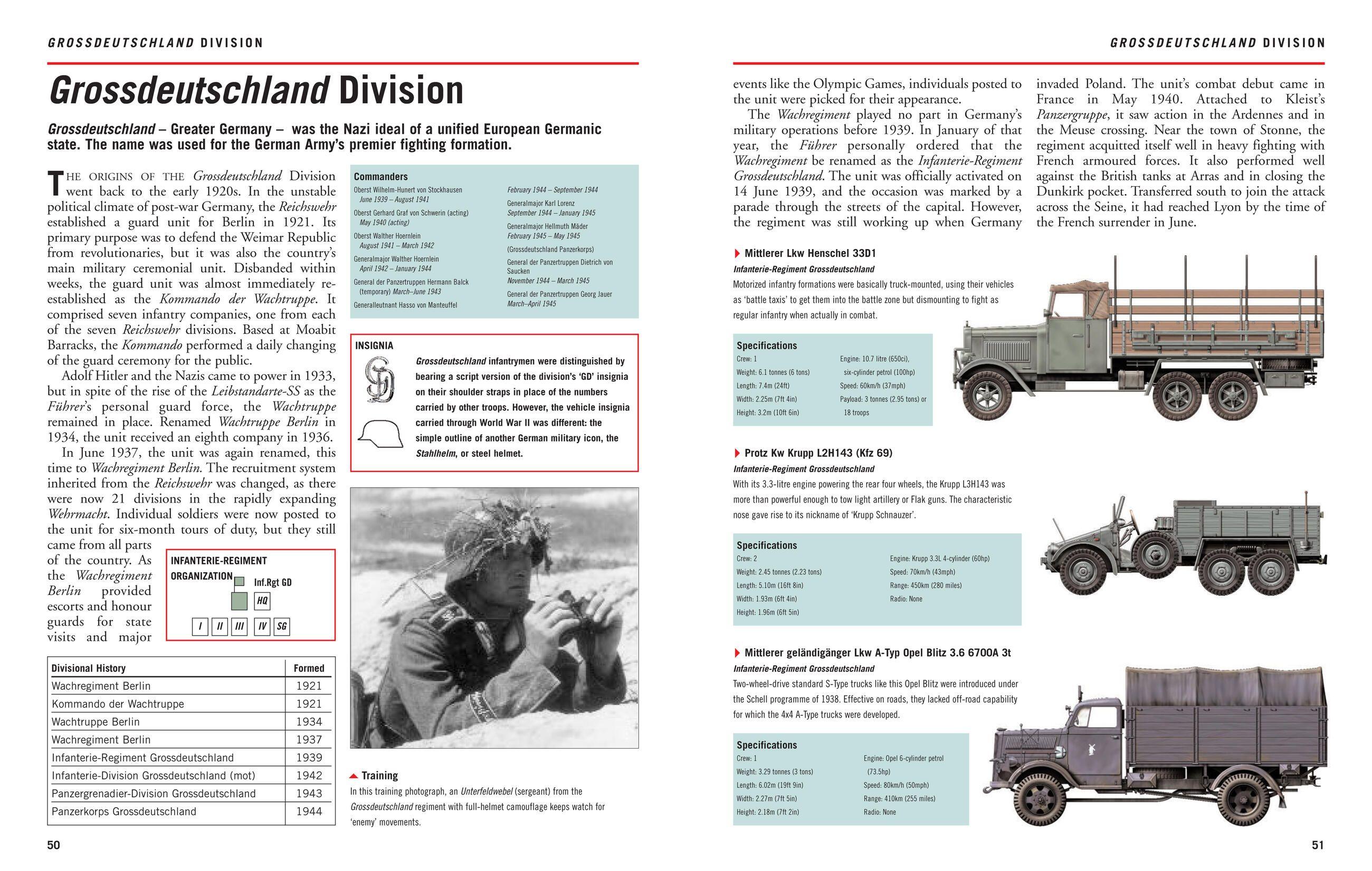 Beispielinhalt (Bild) Panzergrenadier Divisions 1939-45