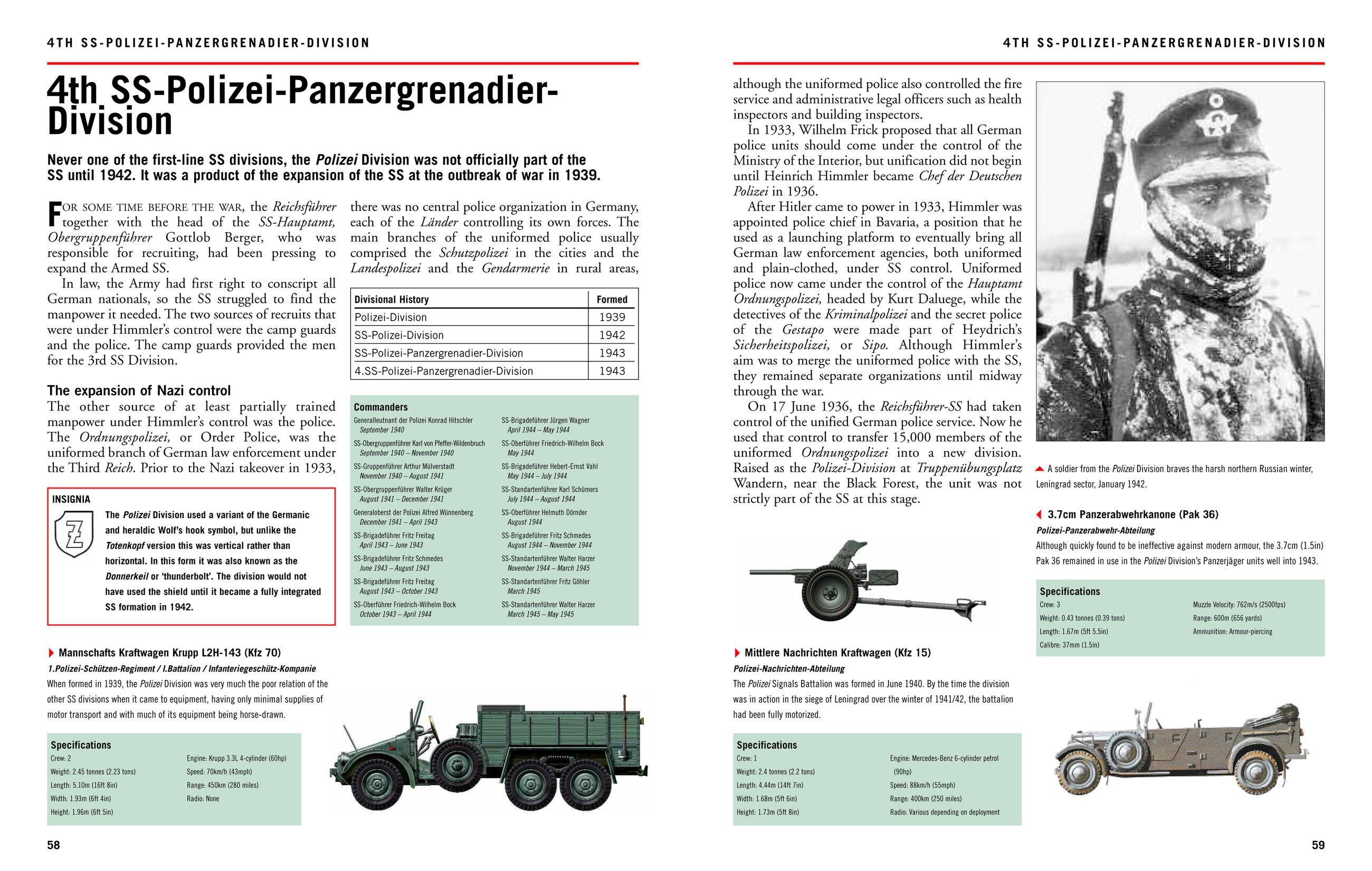 Beispielinhalt (Bild) Waffen-SS Divisions 1939-45
