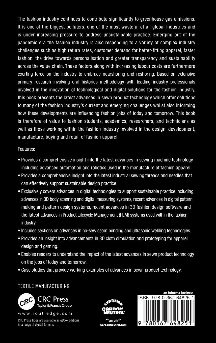 Rückseitencover Advances in Sewn Product Technology