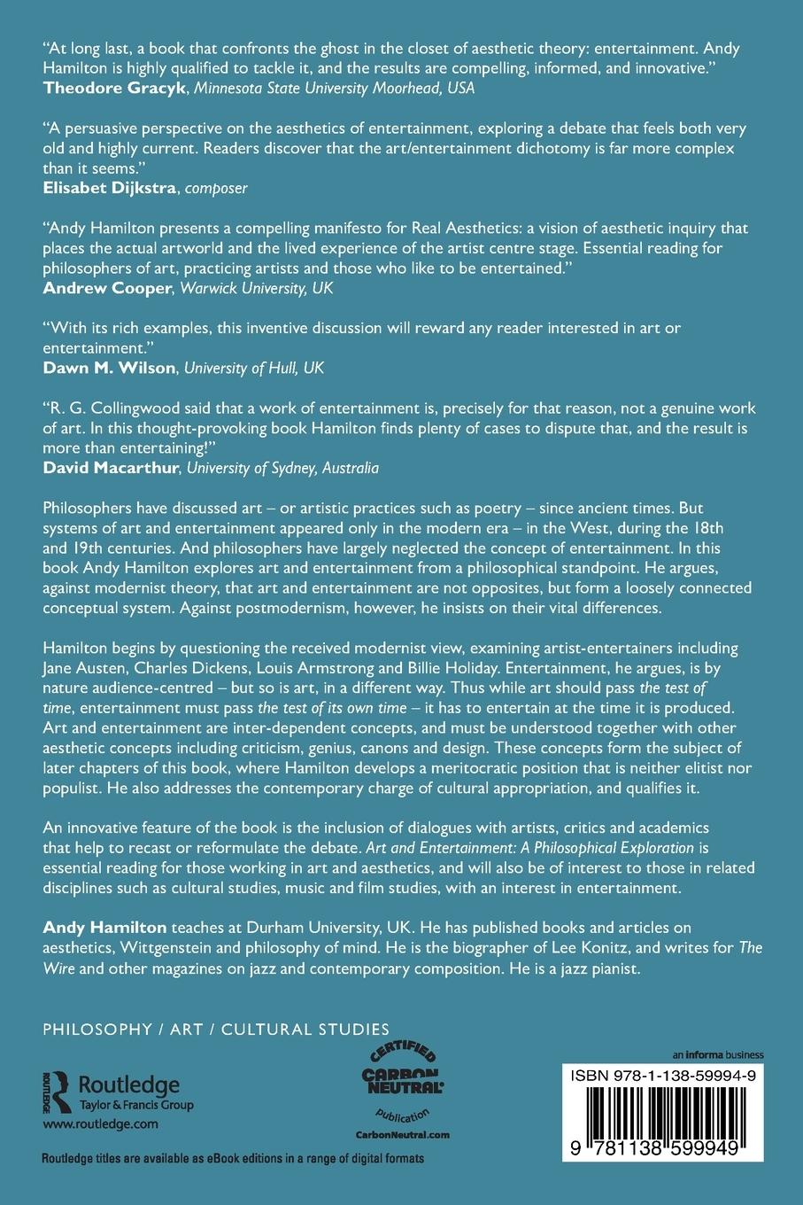 Rückseitencover Art and Entertainment