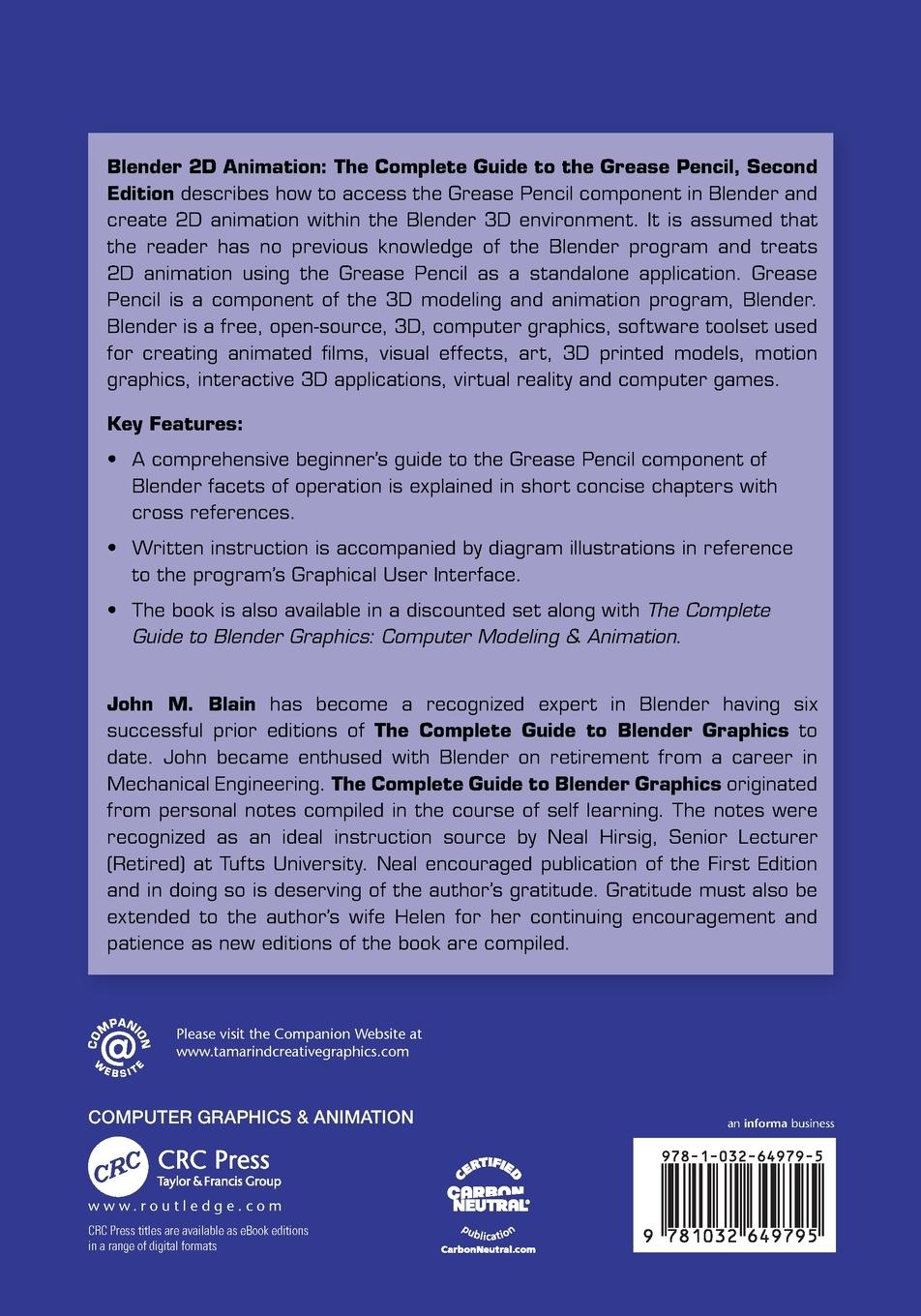 Rückseitencover Blender 2D Animation