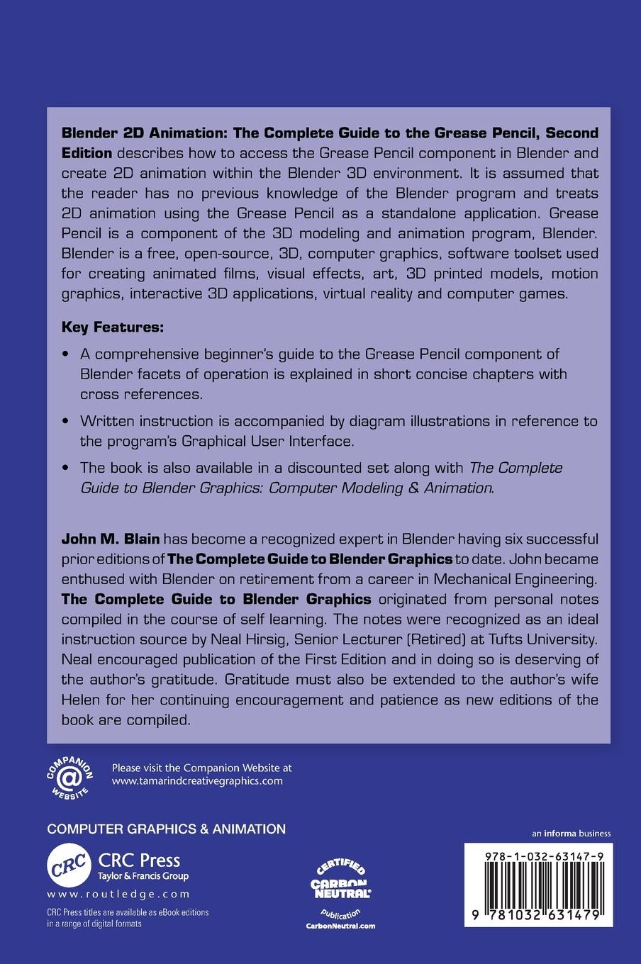 Rückseitencover Blender 2D Animation