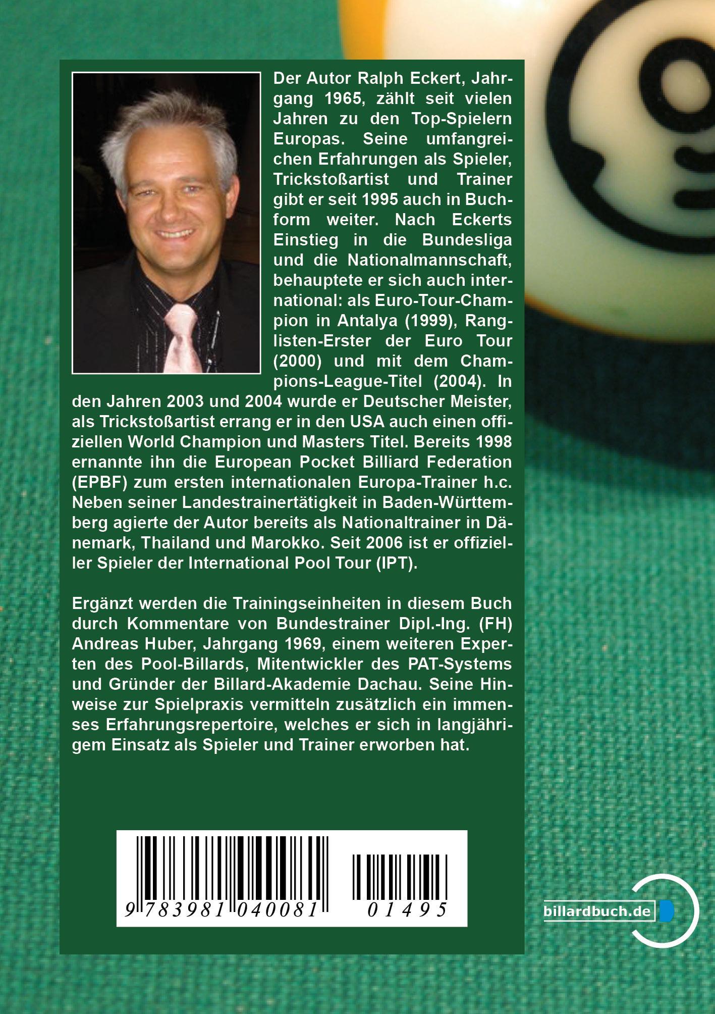Rückseitencover Sportliches Pool Billard 1