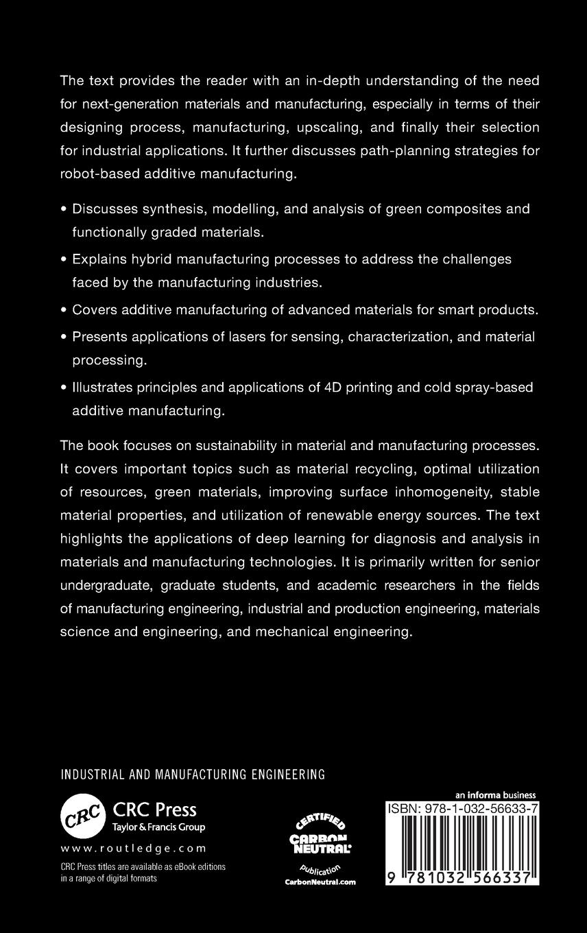 Rückseitencover Modern Materials and Manufacturing Techniques