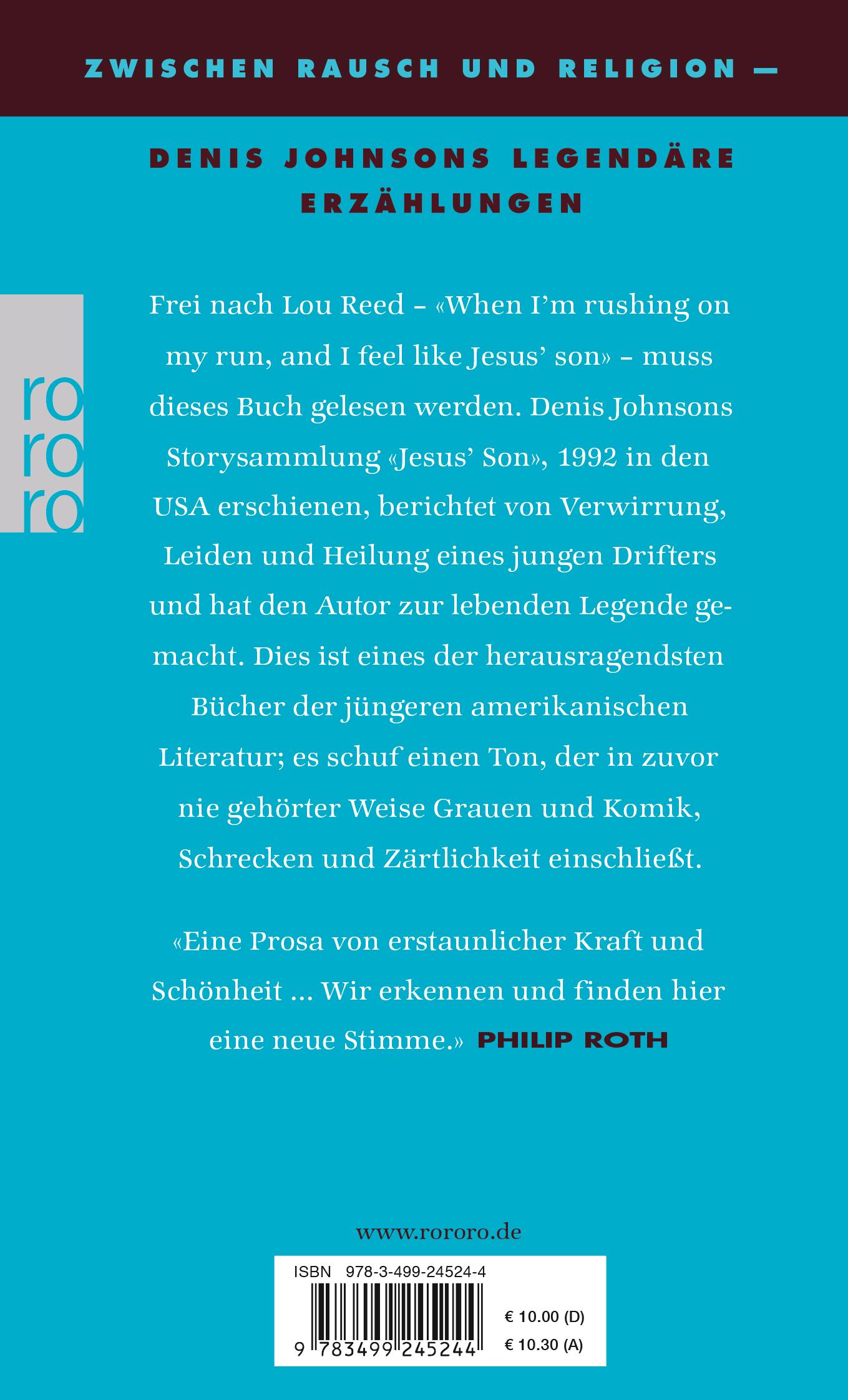 Rückseitencover Jesus' Sohn