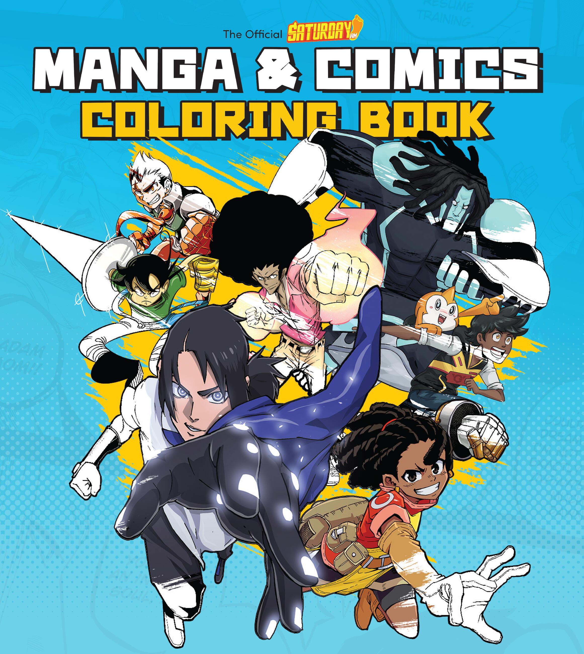 Vorderes Coverbild Saturday Am Manga and Comics Coloring Book