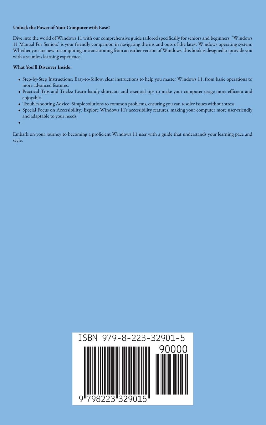 Rückseitencover Windows 11 Manual For Seniors