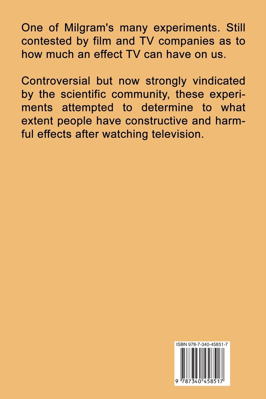 Rückseitencover Television and Antisocial Behavior