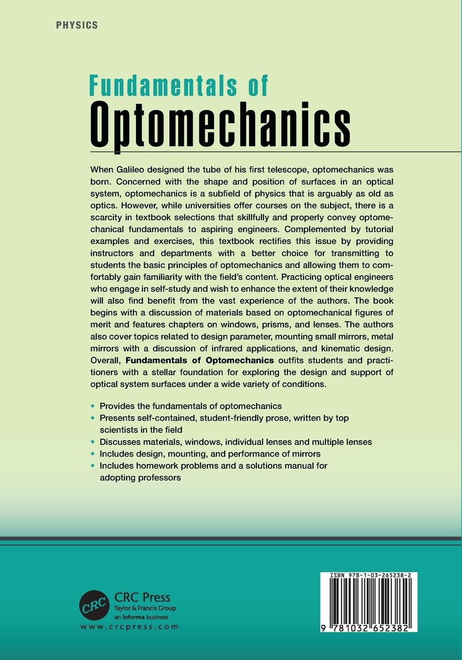 Rückseitencover Fundamentals of Optomechanics