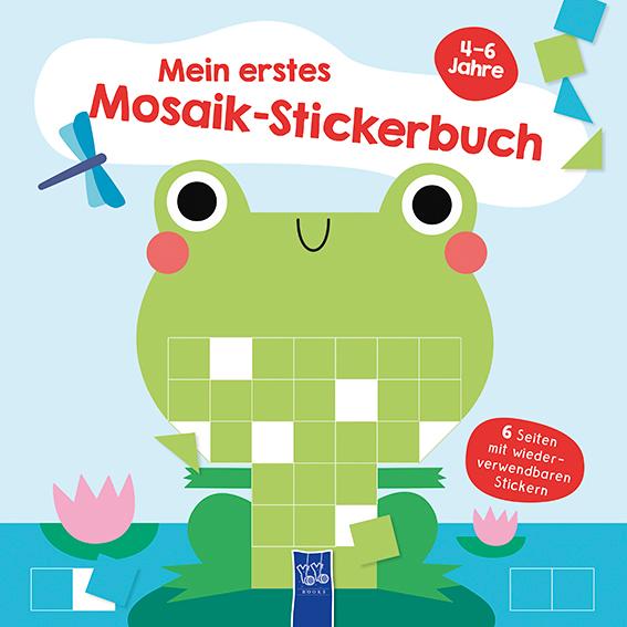 Vorderes Coverbild Mein erstes Mosaik-Stickerbuch 4-6 Jahre (Cover Frosch)