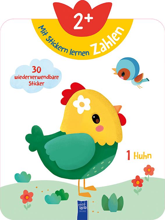 Vorderes Coverbild Mit Stickern lernen 2+ (Zahlen)