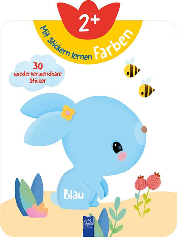 Vorderes Coverbild Mit Stickern lernen 2+ (Farben)