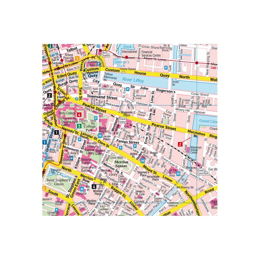 Beispielinhalt (Bild) freytag & berndt Innenstadtplan Dublin 1:10.000