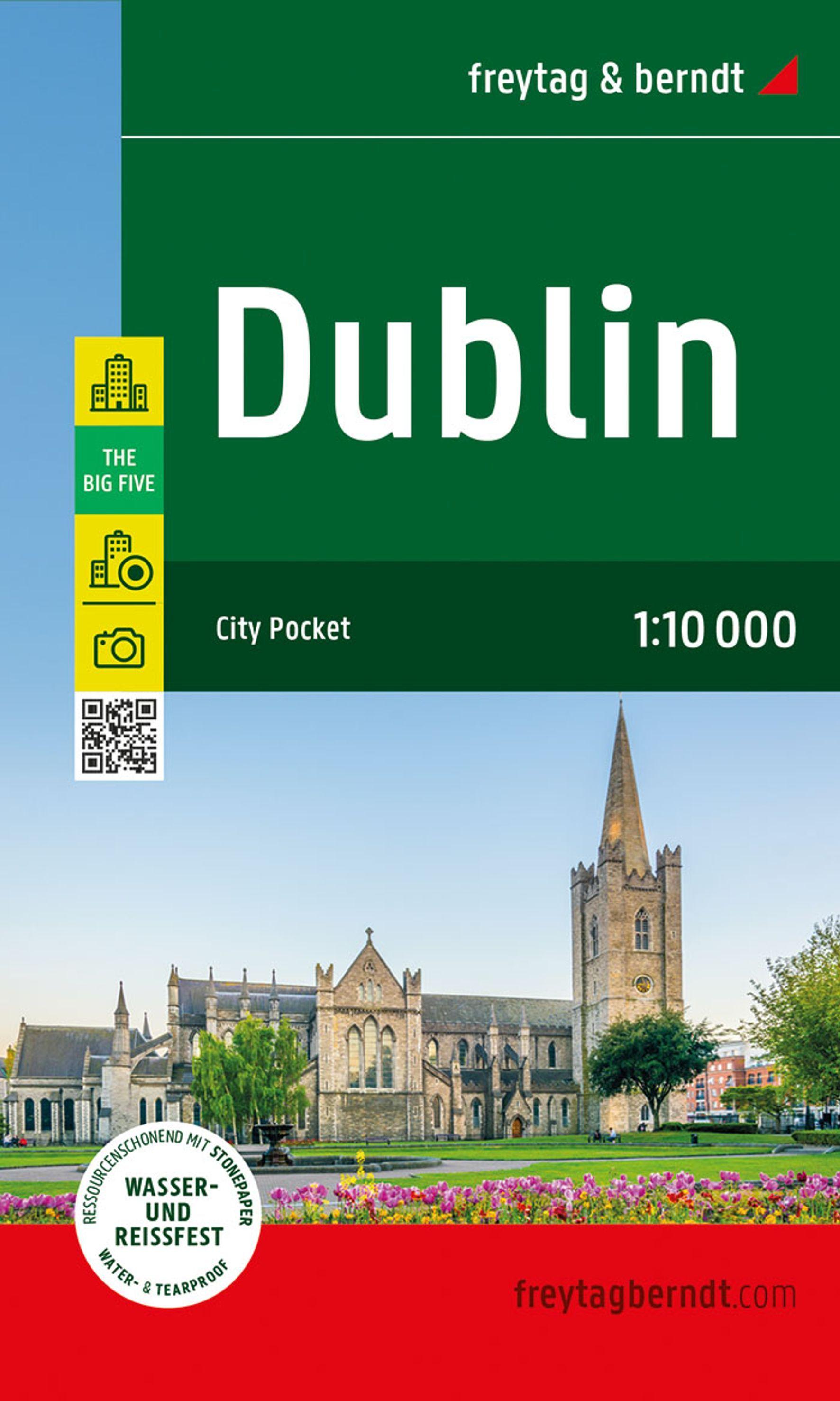 Vorderes Coverbild freytag & berndt Innenstadtplan Dublin 1:10.000