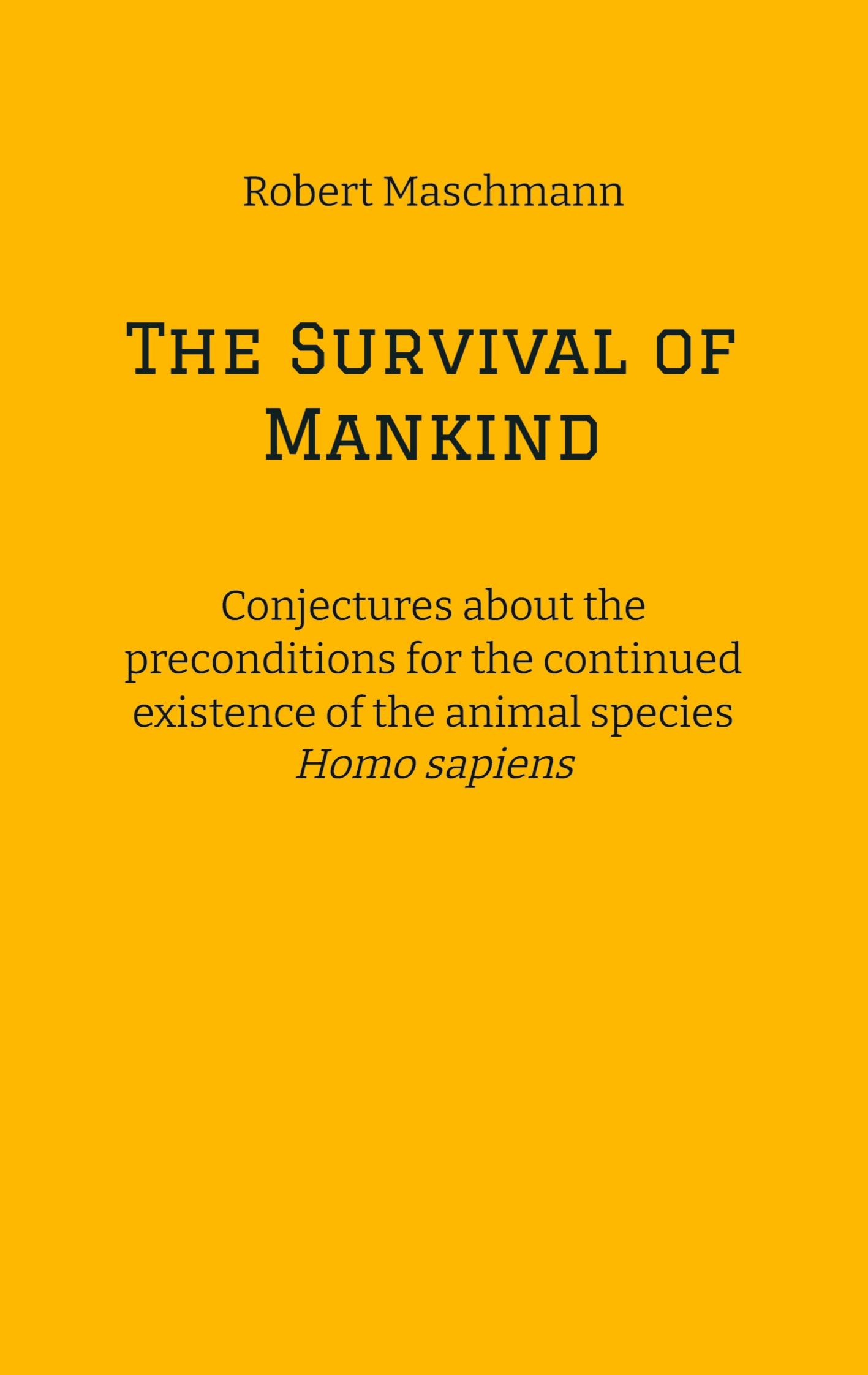 Vorderes Coverbild The Survival of Mankind