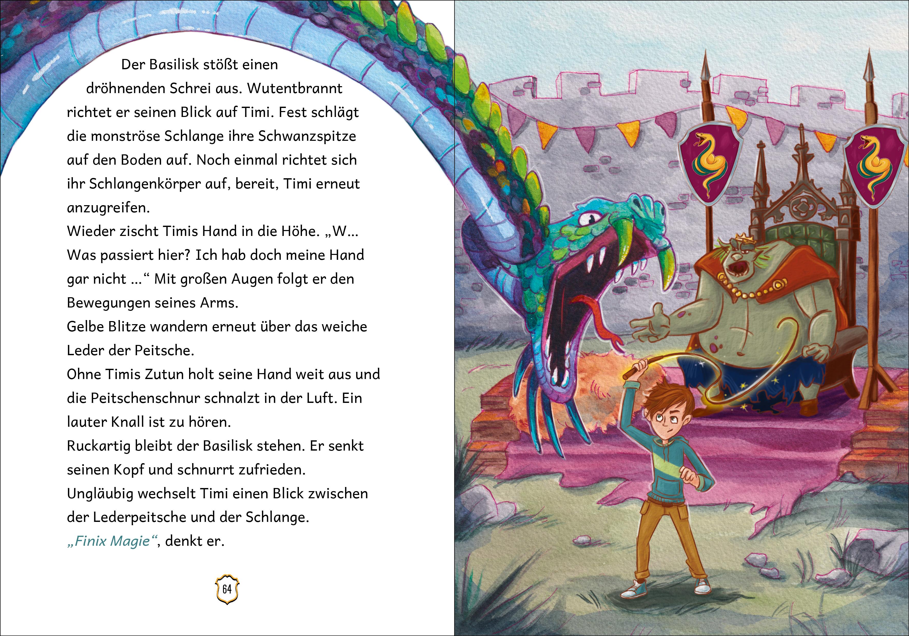 Beispielinhalt (Bild) Timi Travel und die Schuppe des Basilisken