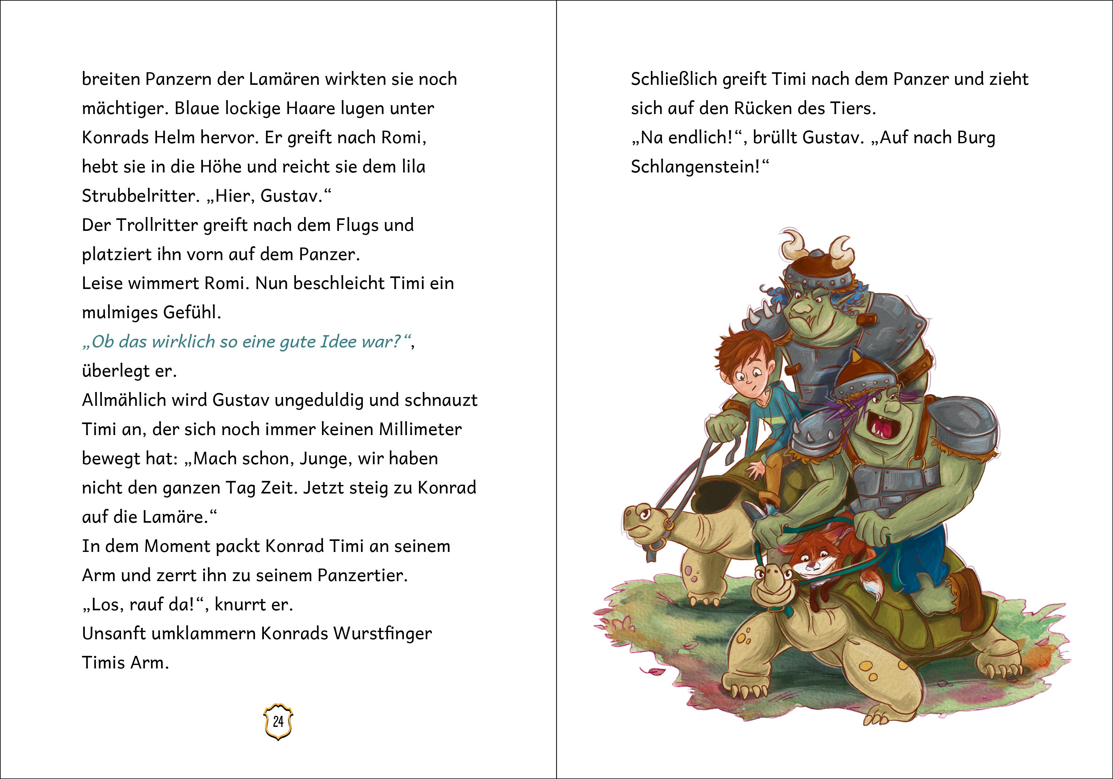 Beispielinhalt (Bild) Timi Travel und die Schuppe des Basilisken