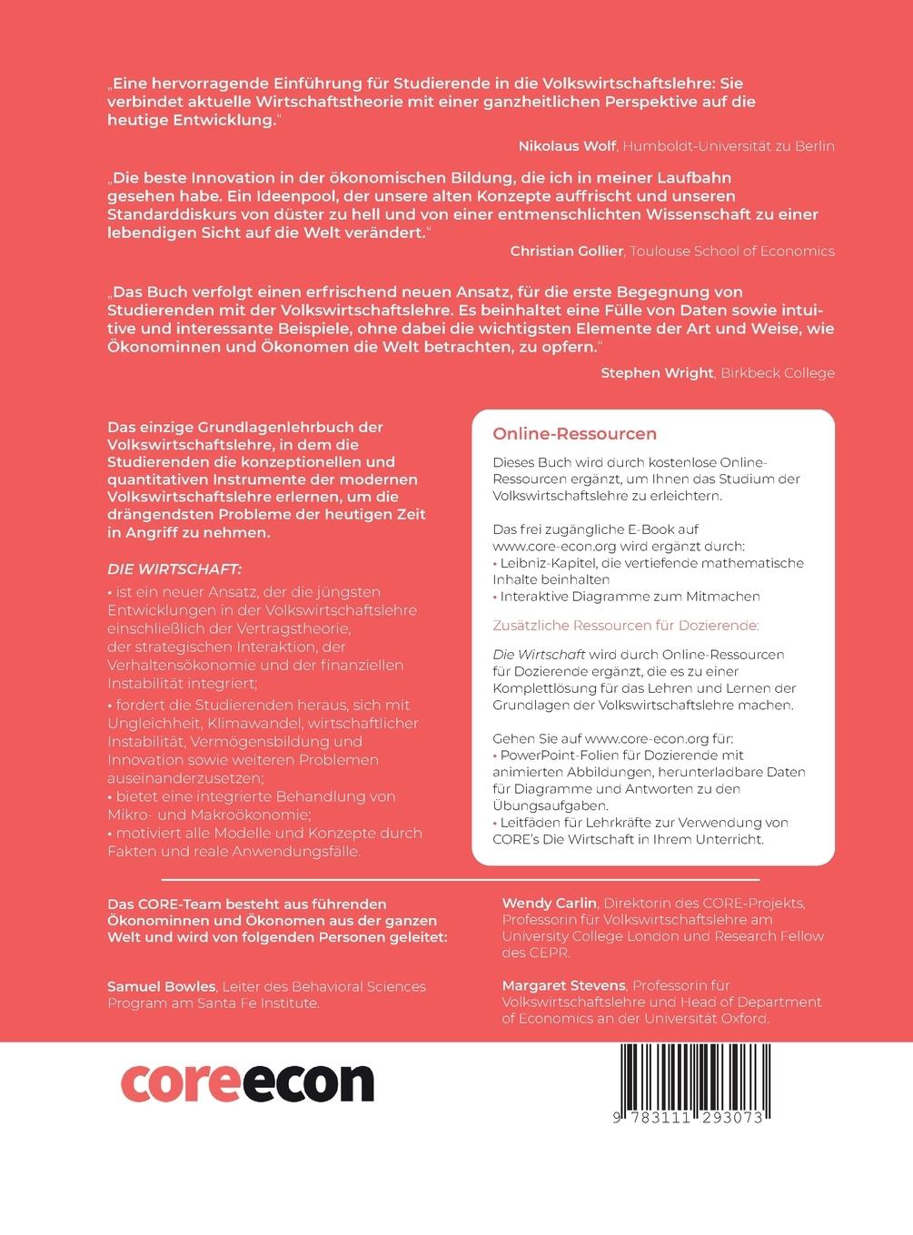 Rückseitencover Die Wirtschaft