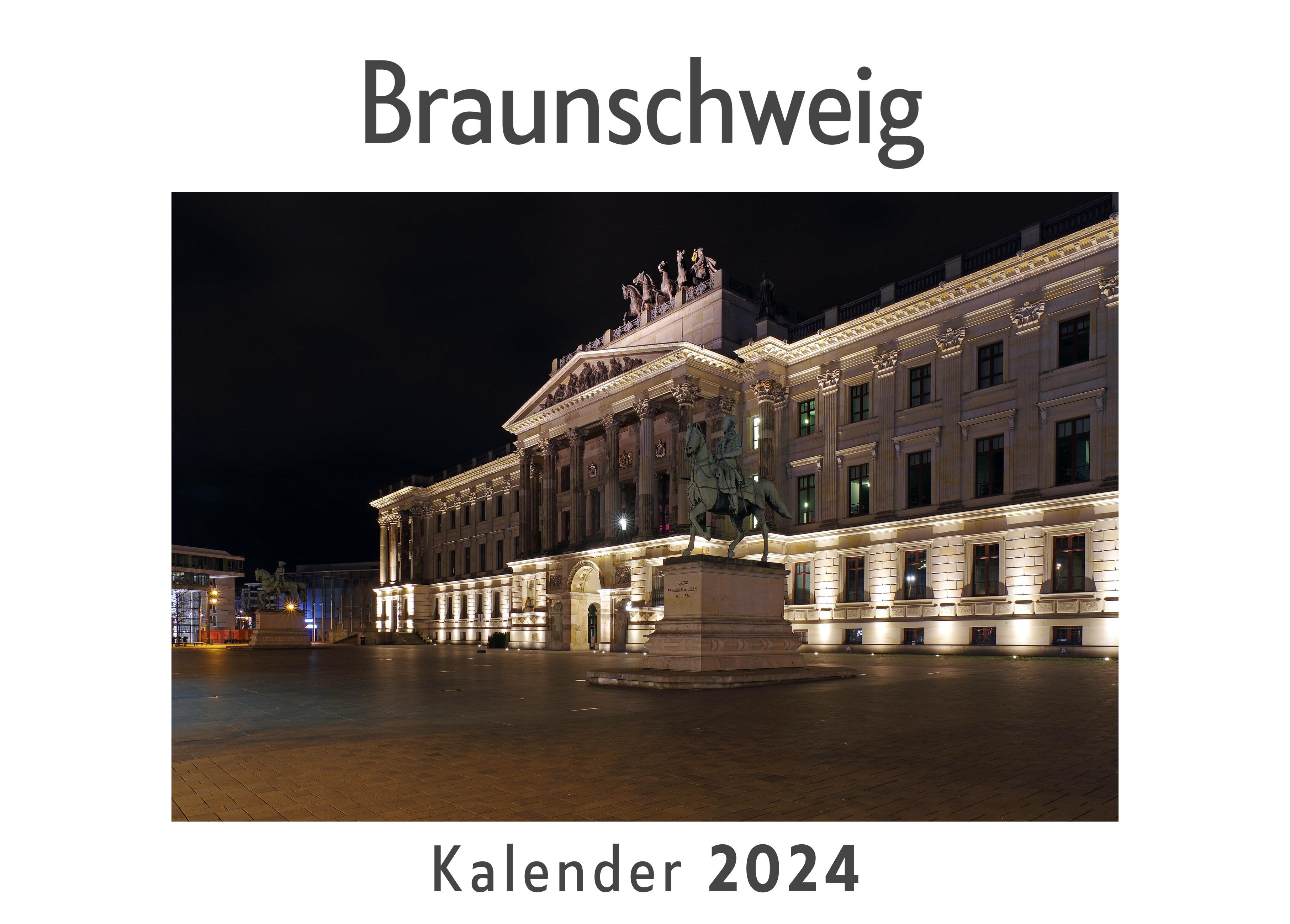 Vorderes Coverbild Braunschweig (Wandkalender 2024, Kalender DIN A4 quer, Monatskalender im Querformat mit Kalendarium, Das perfekte Geschenk)