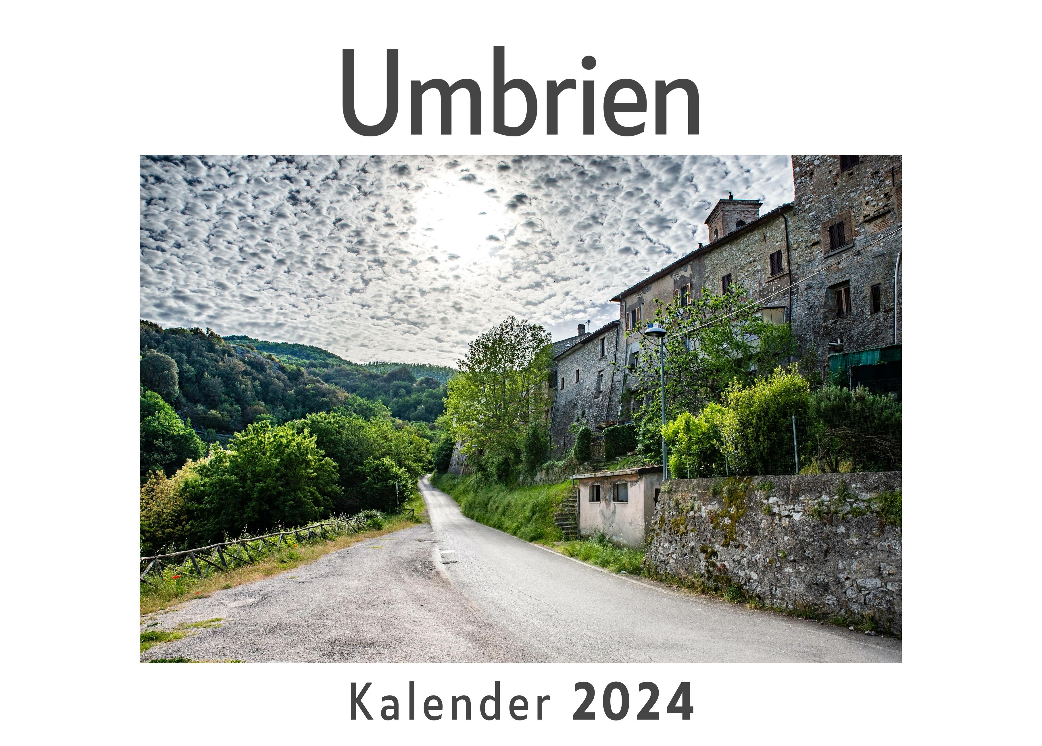 Vorderes Coverbild Umbrien (Wandkalender 2024, Kalender DIN A4 quer, Monatskalender im Querformat mit Kalendarium, Das perfekte Geschenk)