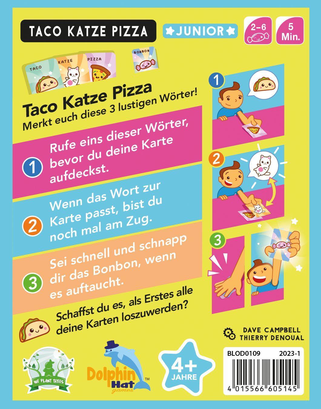 Beispielinhalt (Bild) Taco Katze Pizza Junior