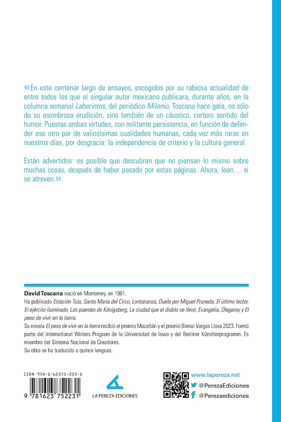 Rückseitencover La literatura, los escritores, el arte