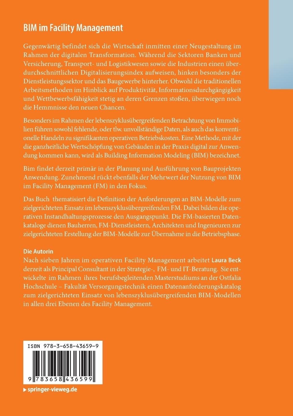 Rückseitencover BIM im Facility Management