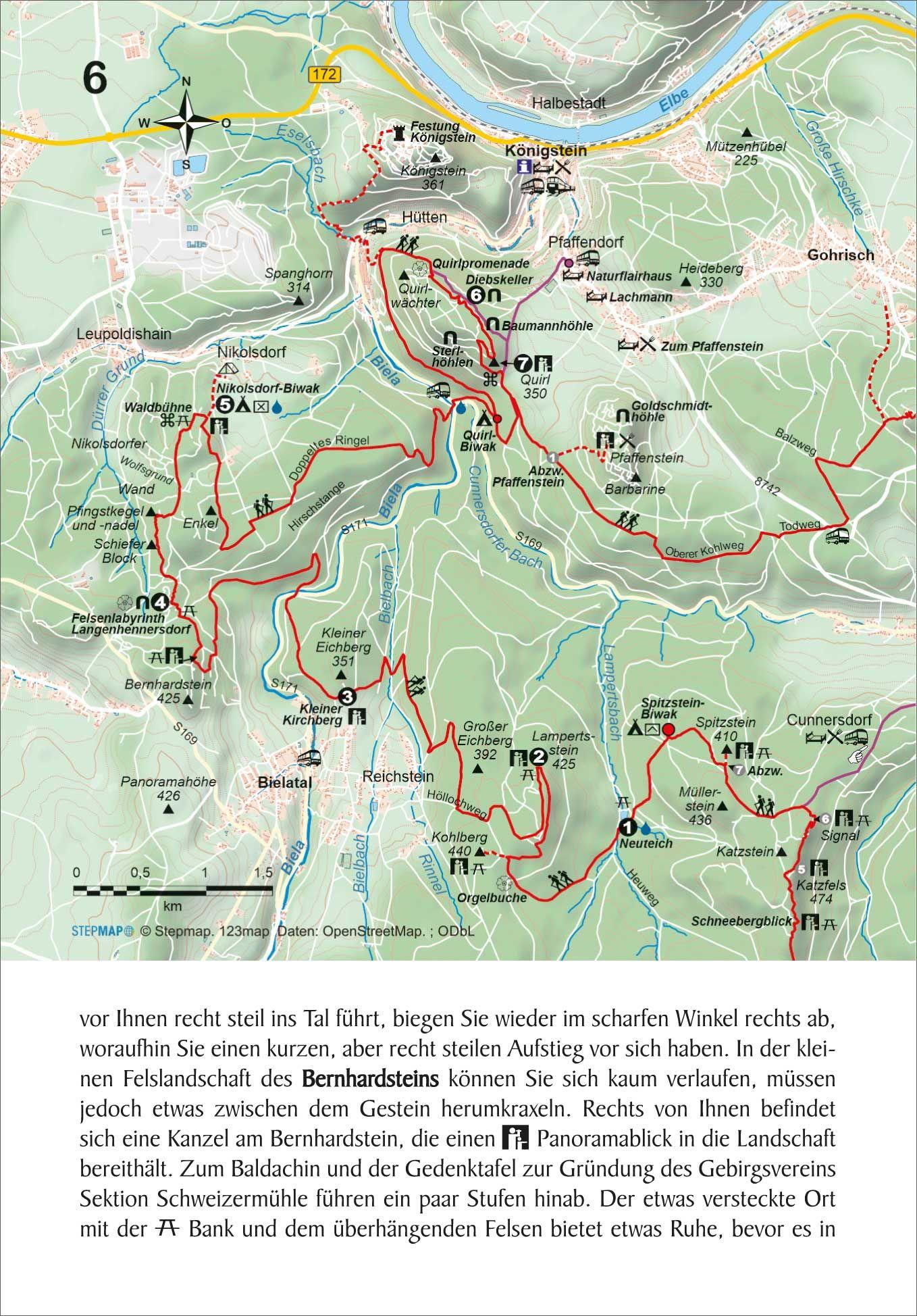 Beispielinhalt (Bild) Forststeig Elbsandstein