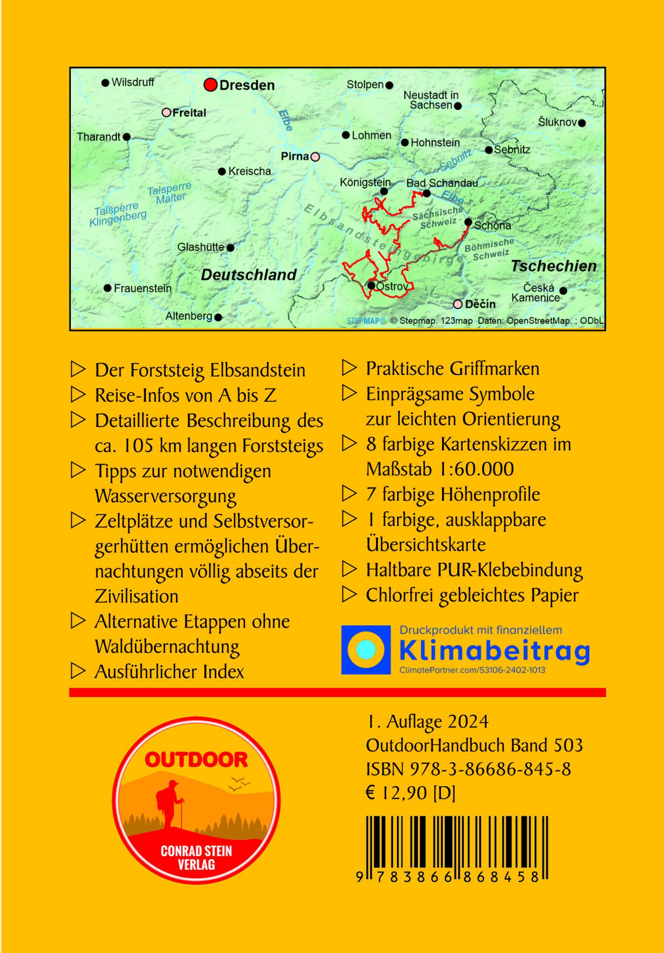 Rückseitencover Forststeig Elbsandstein