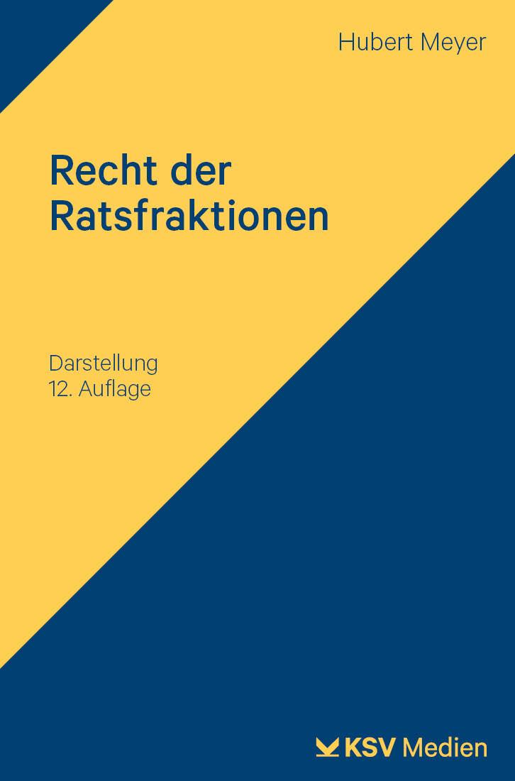 Vorderes Coverbild Recht der Ratsfraktionen