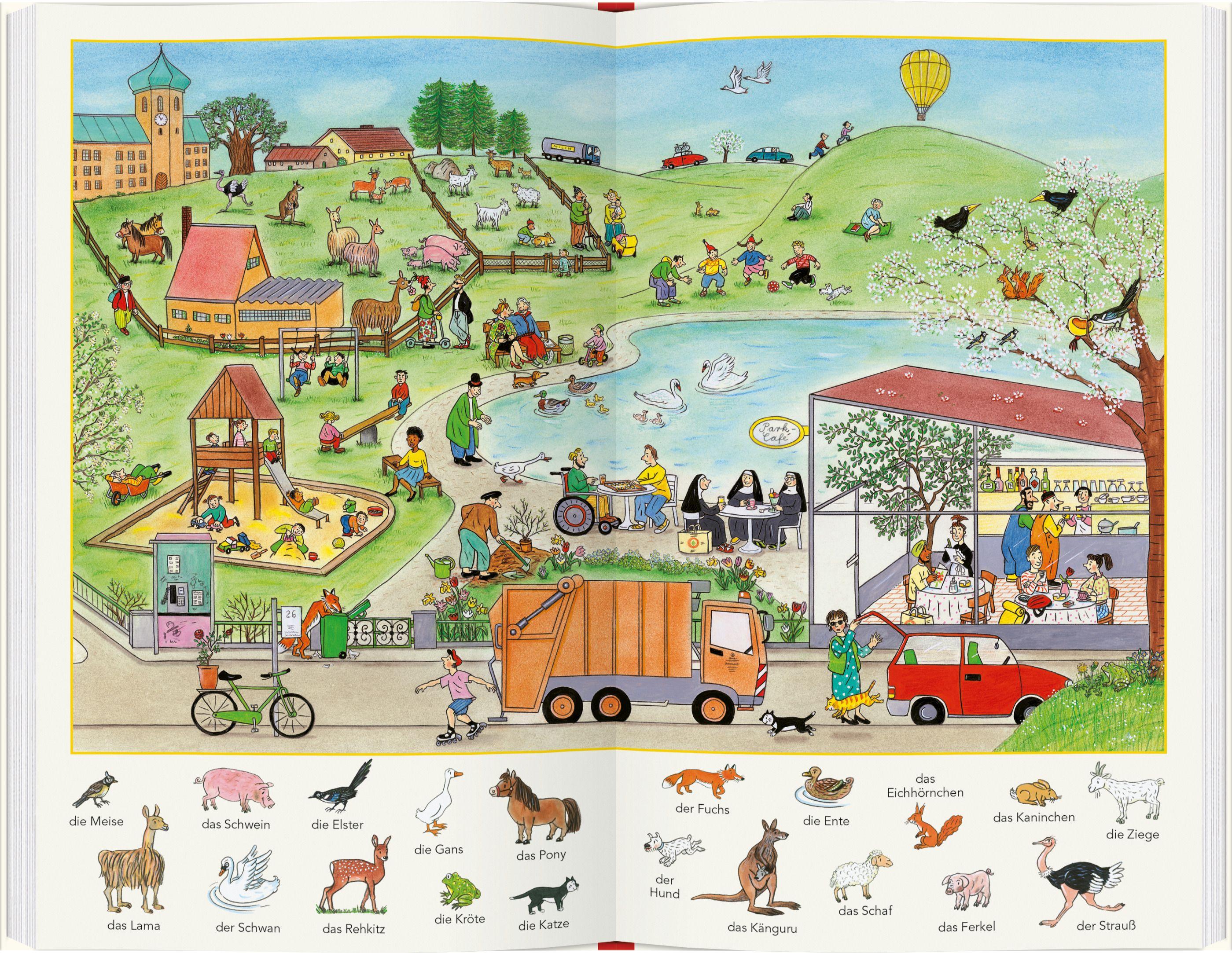Beispielinhalt (Bild) Das große Wörterwimmelbuch