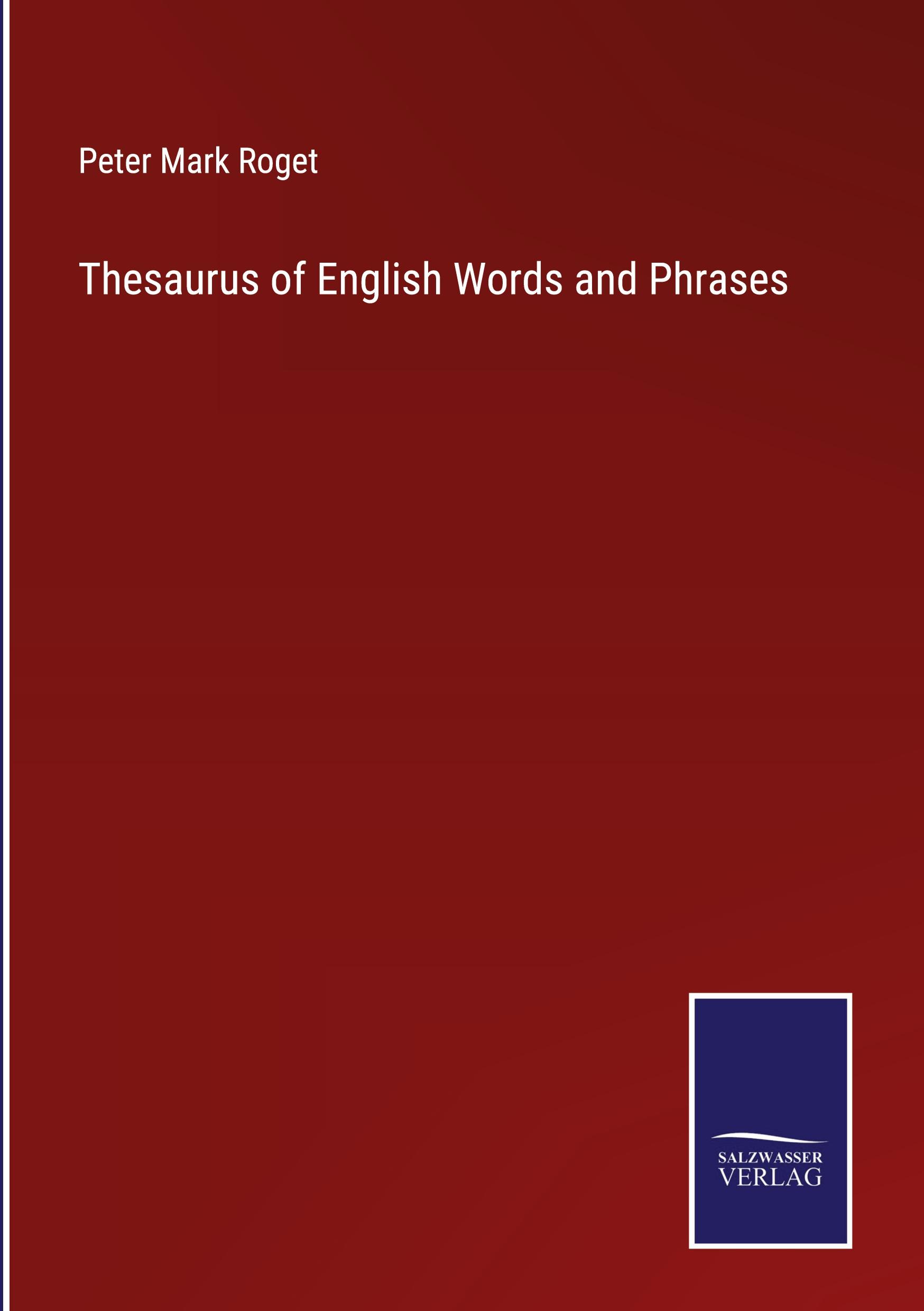 Vorderes Coverbild Thesaurus of English Words and Phrases
