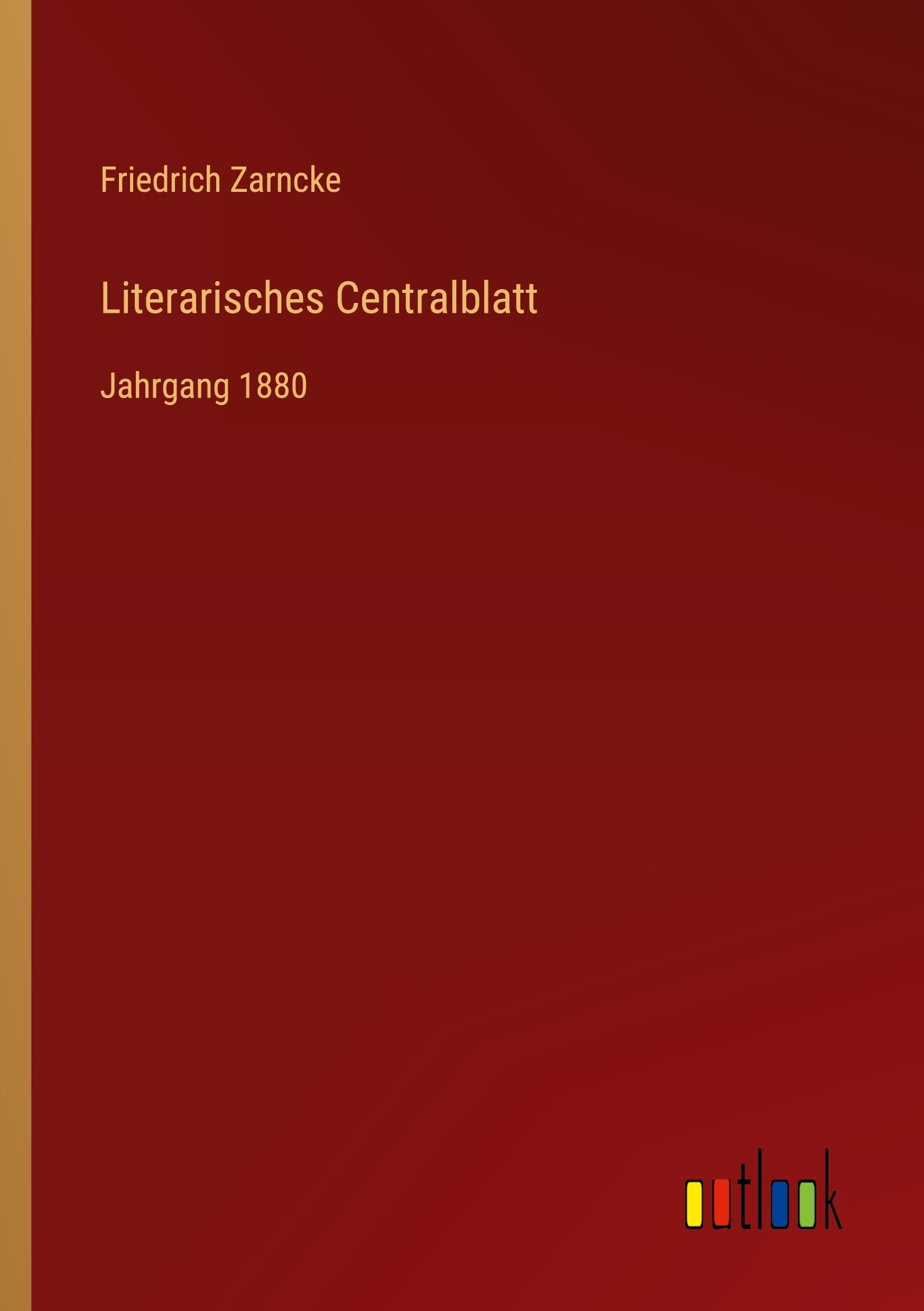 Vorderes Coverbild Literarisches Centralblatt
