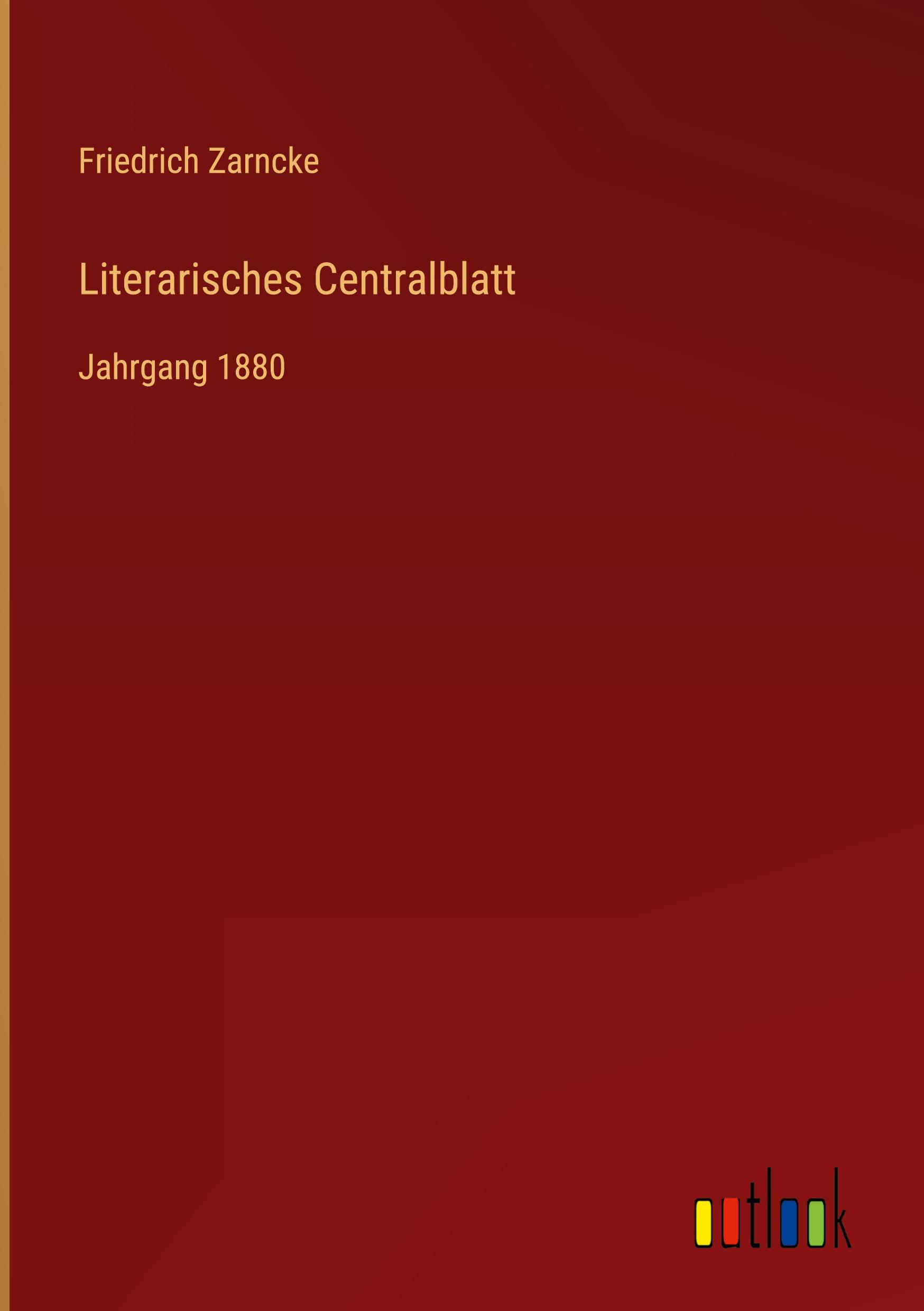 Vorderes Coverbild Literarisches Centralblatt