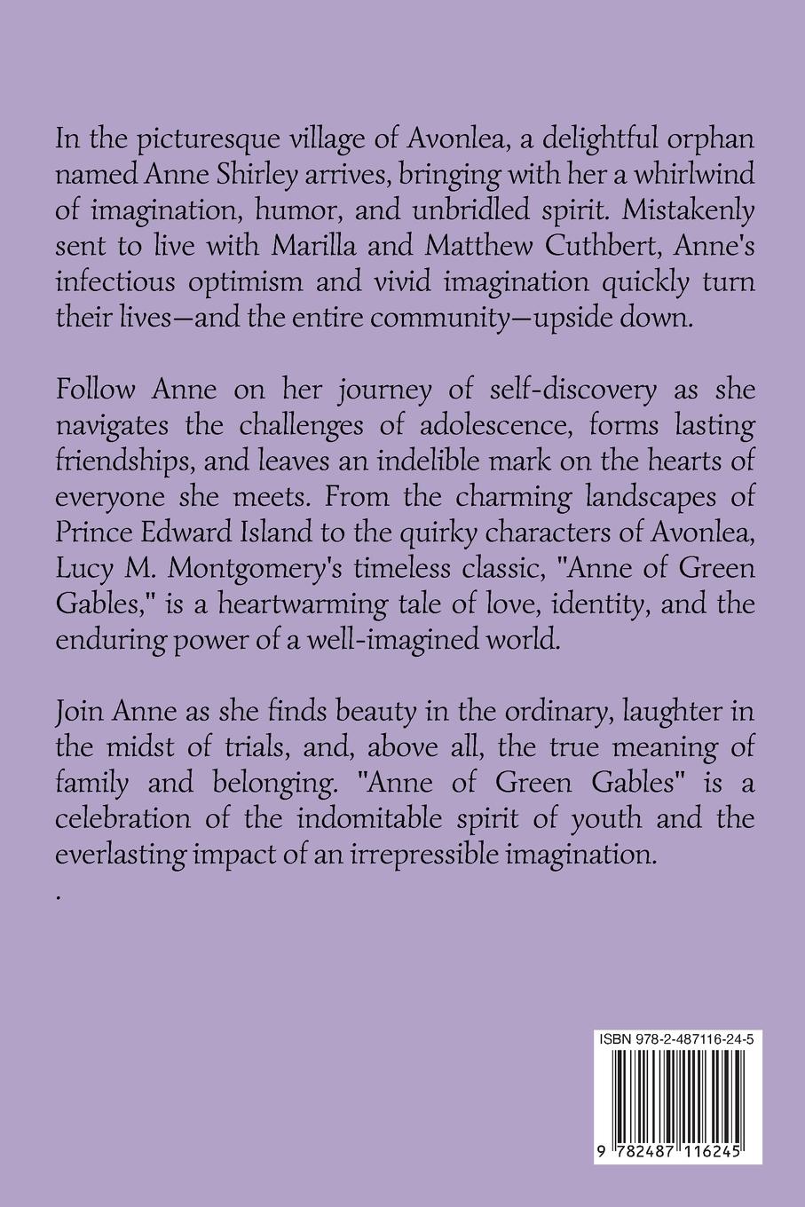 Rückseitencover Anne of Green Gables (Annotated)